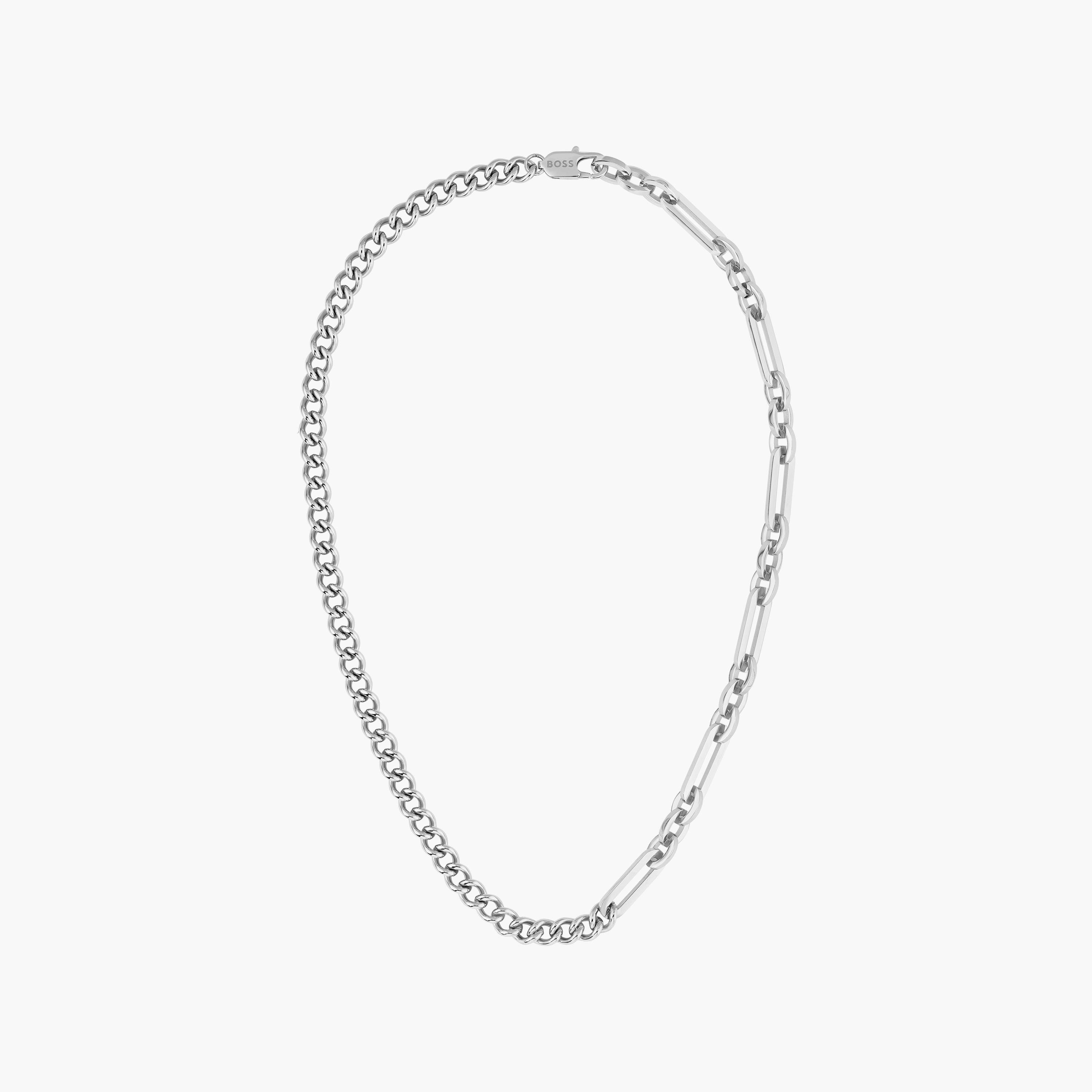 قلادة هوغو بوس ماتيني الفضية | 1580451-men-watchesandjewellery-necklacesandpendants-image-1