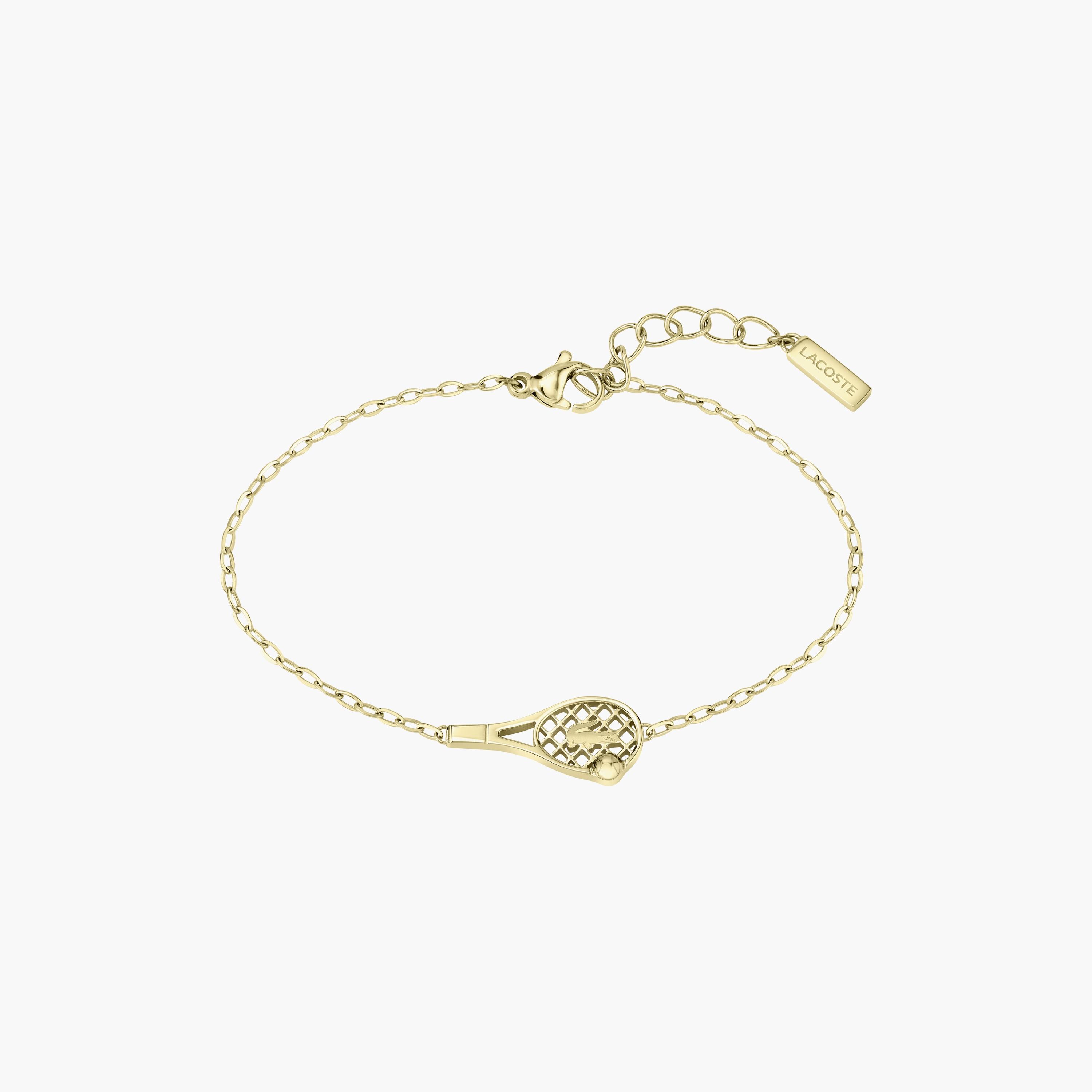 Lacoste Gold Winna Chain Bracelet | 2040038-women-watchesandjewellery-jewellery-banglesandbracelets-image-1