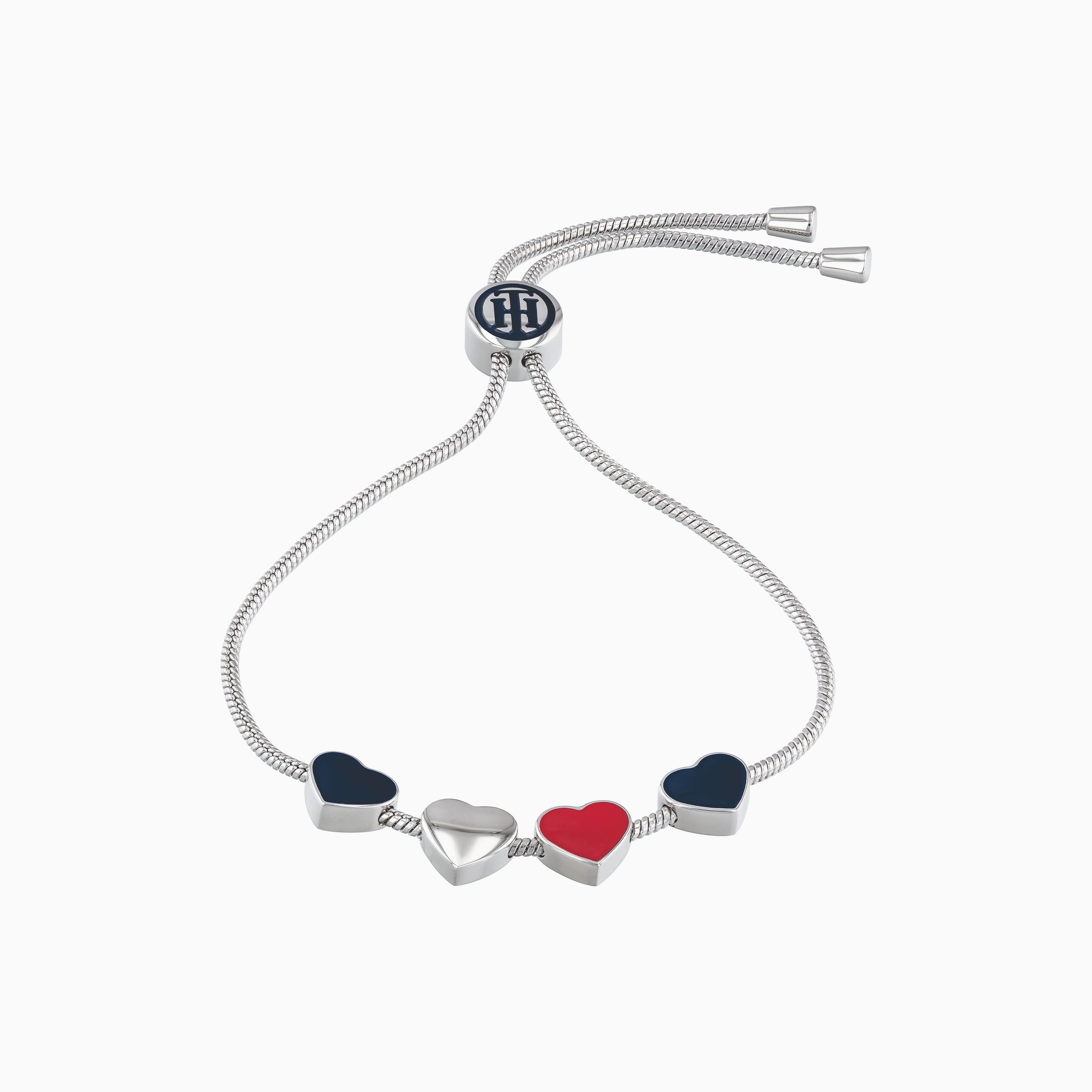 سوار كاجوال سلايد من تومي هيلفيغر بلون فضي | 2780120-women-watchesandjewellery-jewellery-banglesandbracelets-image-1