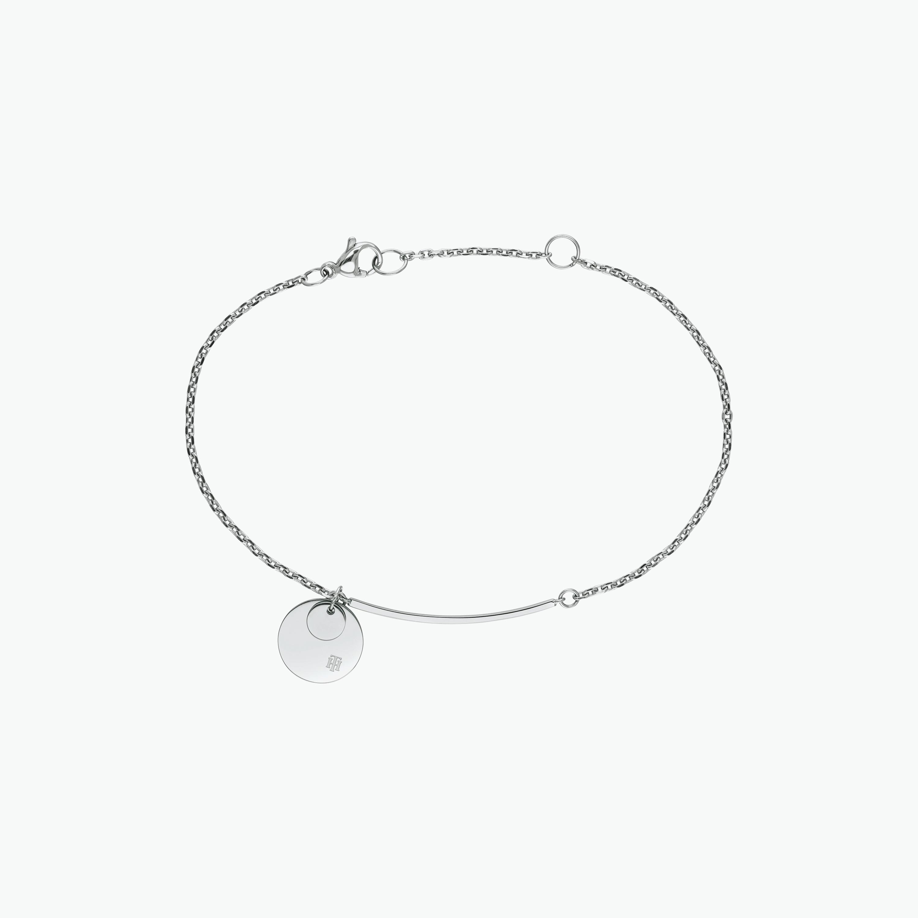 سوار سلسلة دريسد أب من تومي هيلفيغر بلون فضي | 2780259-women-watchesandjewellery-jewellery-banglesandbracelets-image-1