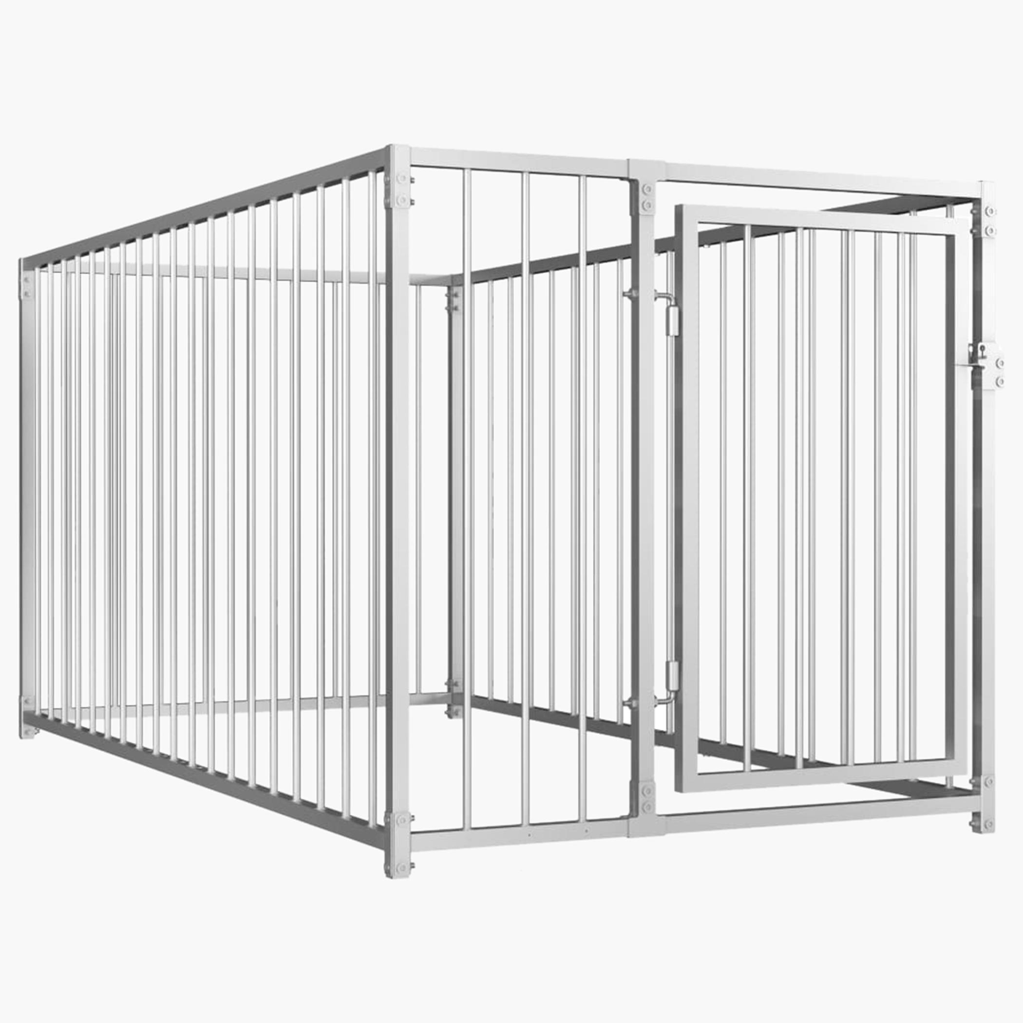 VidaXL Outdoor Dog Kennel - 100x200x100 cm
