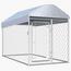VidaXL Outdoor Dog Kennel with Roof - 200x100x125 cm-InfluencerCodes_Ramadan26_All_20012026-image-1