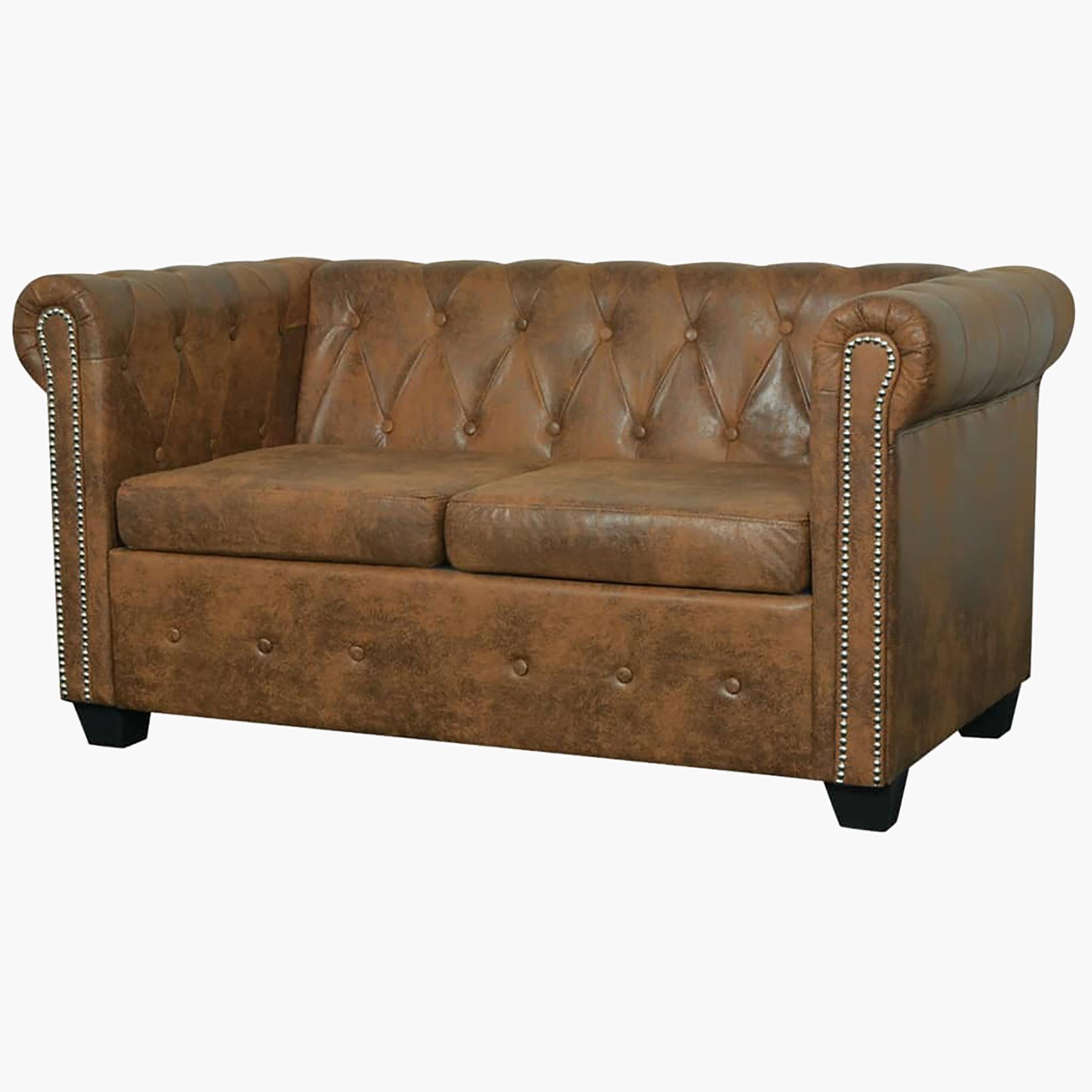 VidaXL 2-Seater Faux Leather Sofa