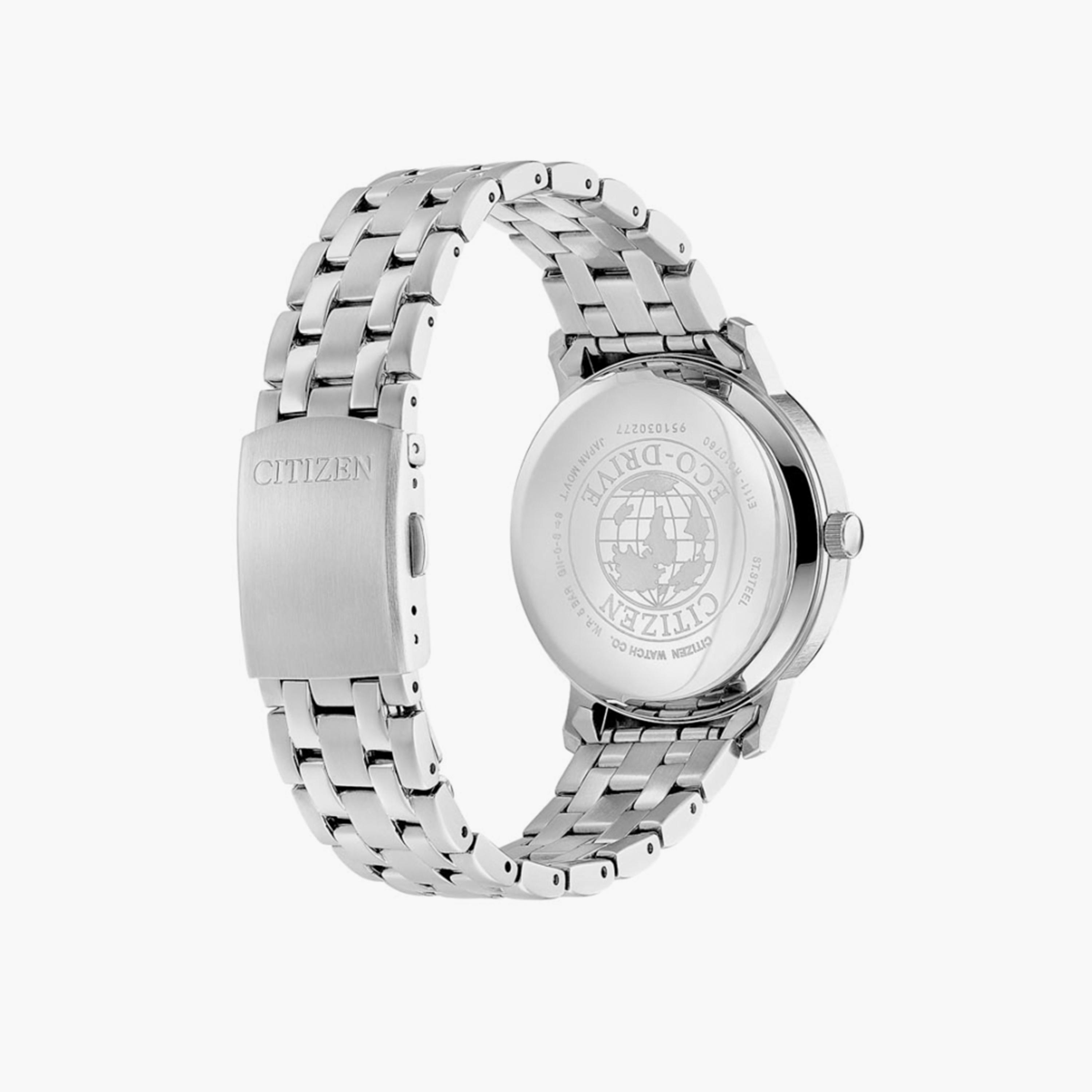 Citizen Eco-Drive Men's 40 MM Silver Analog Stainless Steel Strap Watch | BM7460-88E-men-watchesandjewellery-watches-image-3