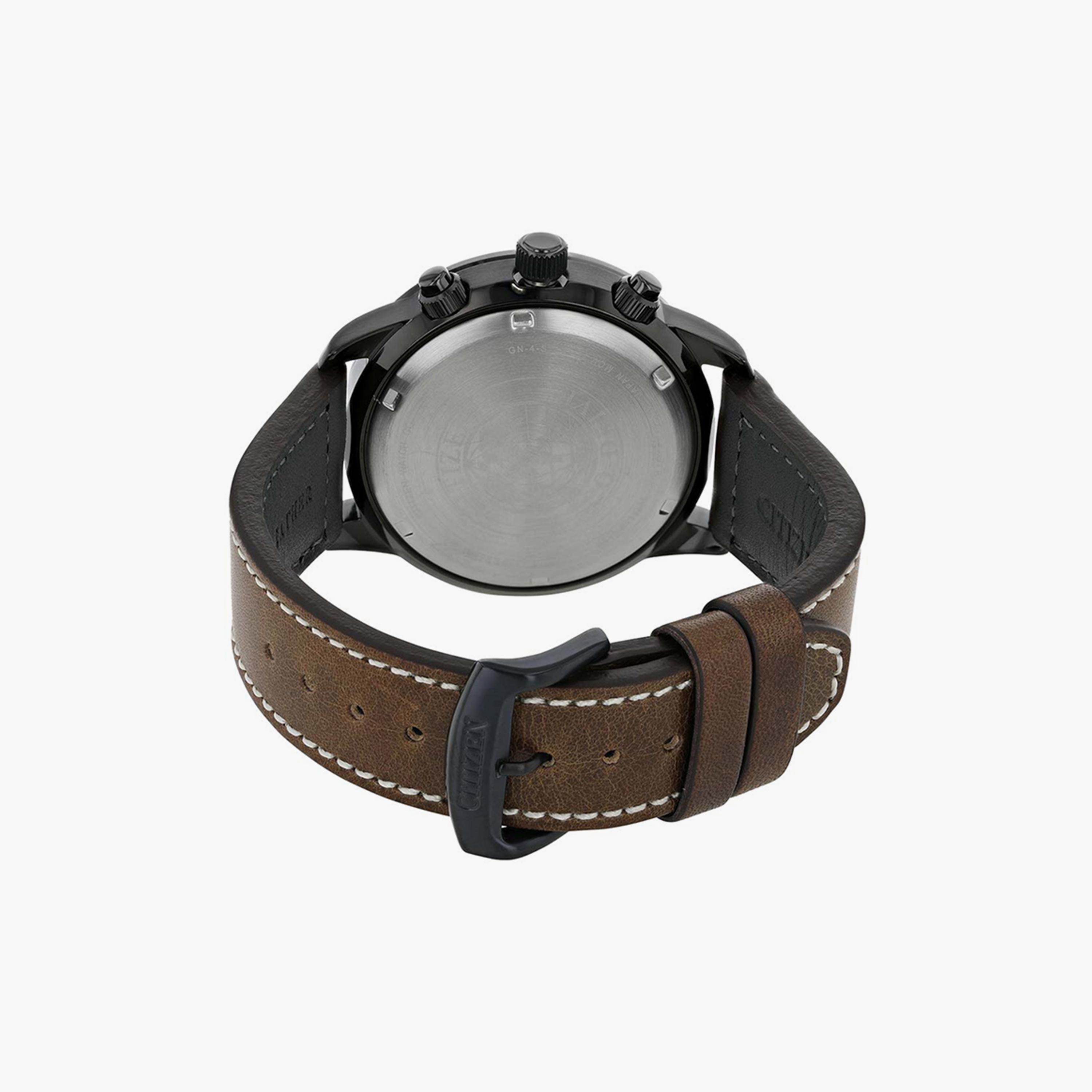 سيتيزن ايكو-درايف ساعة رجالية كرونوغراف 44 مم جلد بني داكن | CA0695-17E-men-watchesandjewellery-watches-image-3