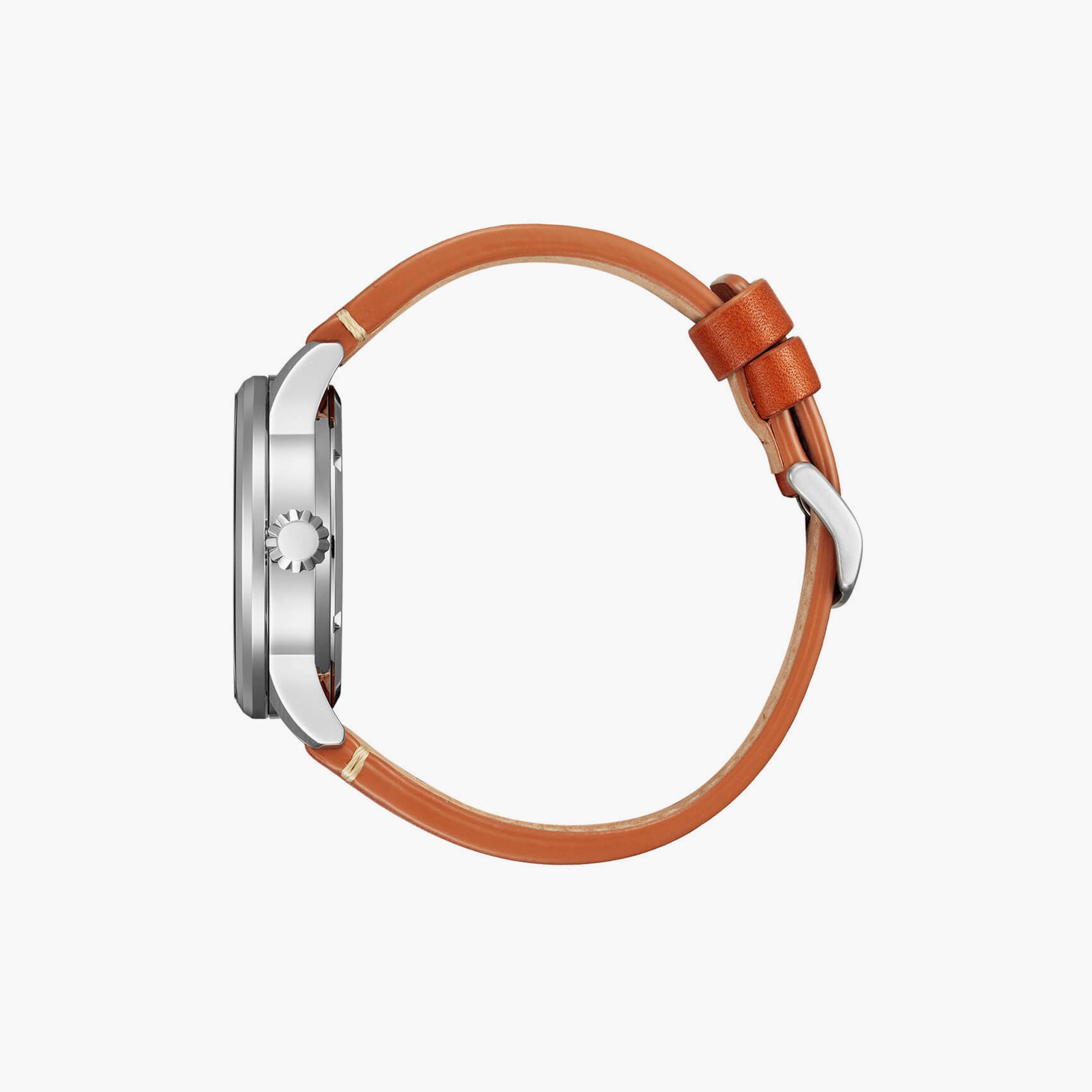سيتيزن ساعة رجالية انالوج 42 مم جلد بني | NJ0140-25L-men-watchesandjewellery-watches-image-2