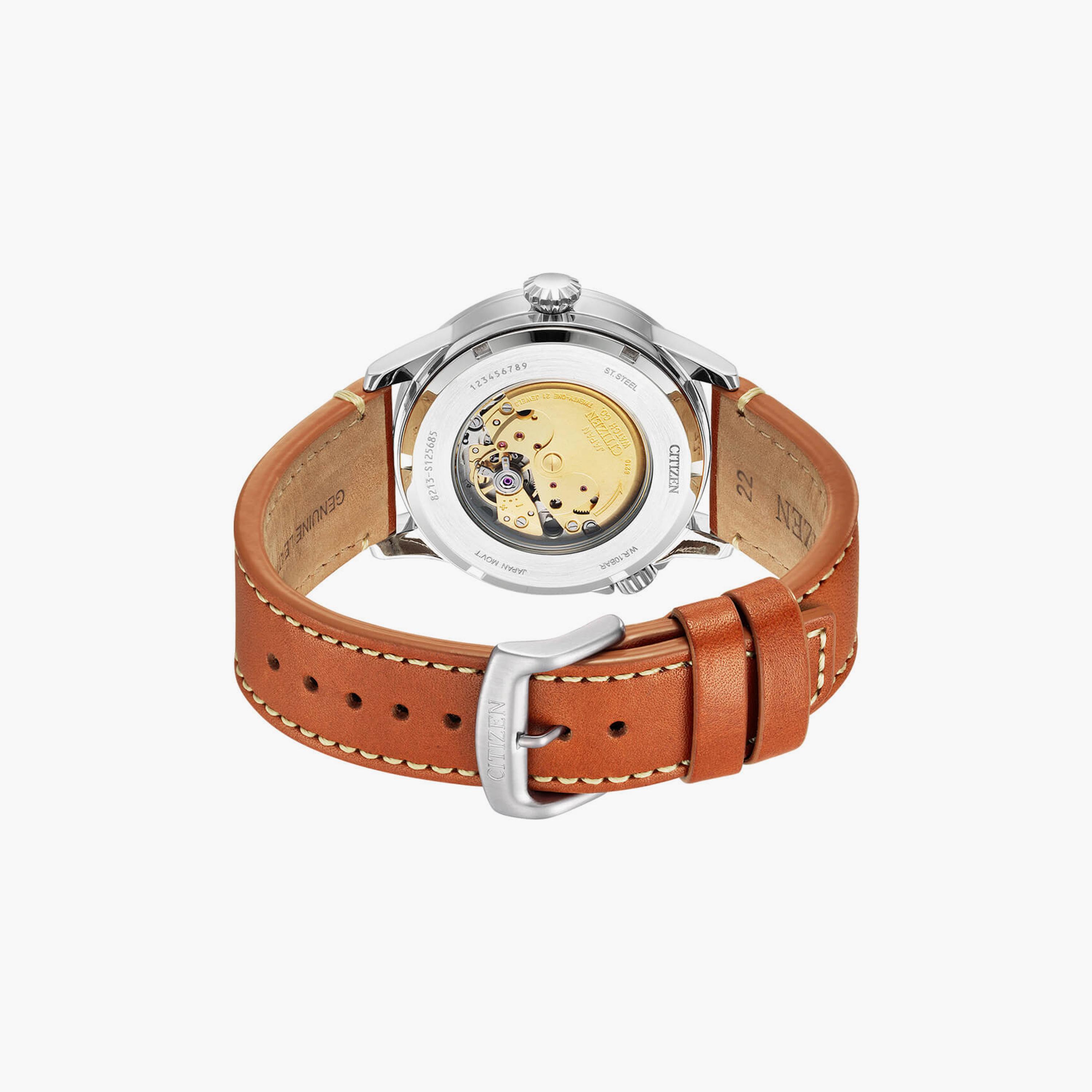 سيتيزن ساعة رجالية انالوج 42 مم جلد بني | NJ0140-25L-men-watchesandjewellery-watches-image-3