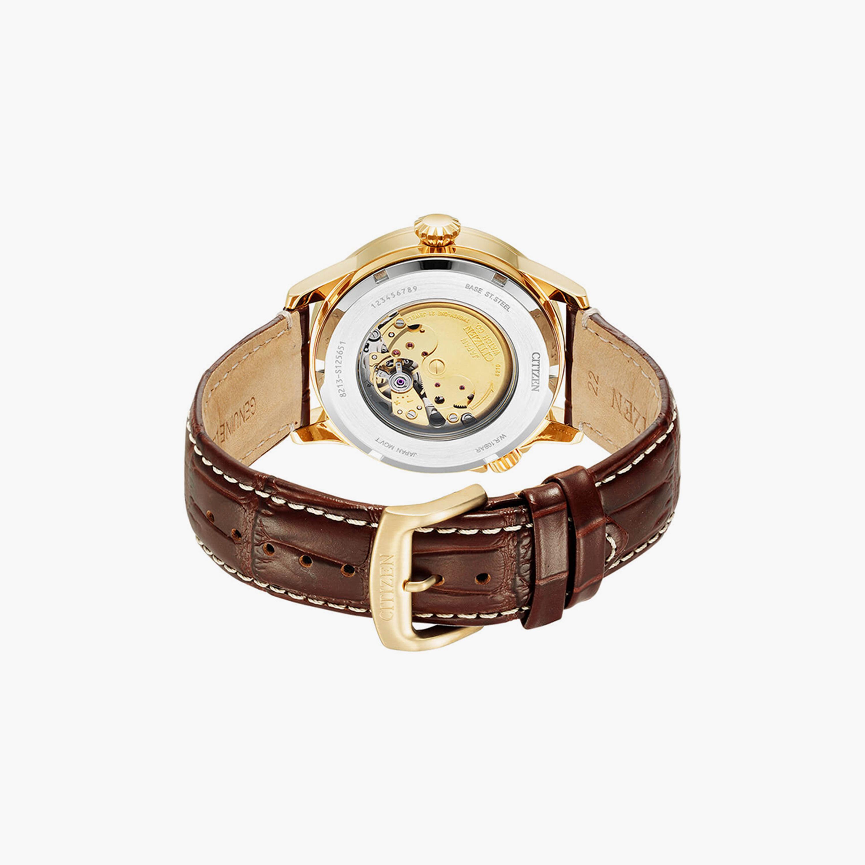 سيتيزن ساعة رجالية انالوج 42 مم جلد بني | NJ0143-19E-men-watchesandjewellery-watches-image-3