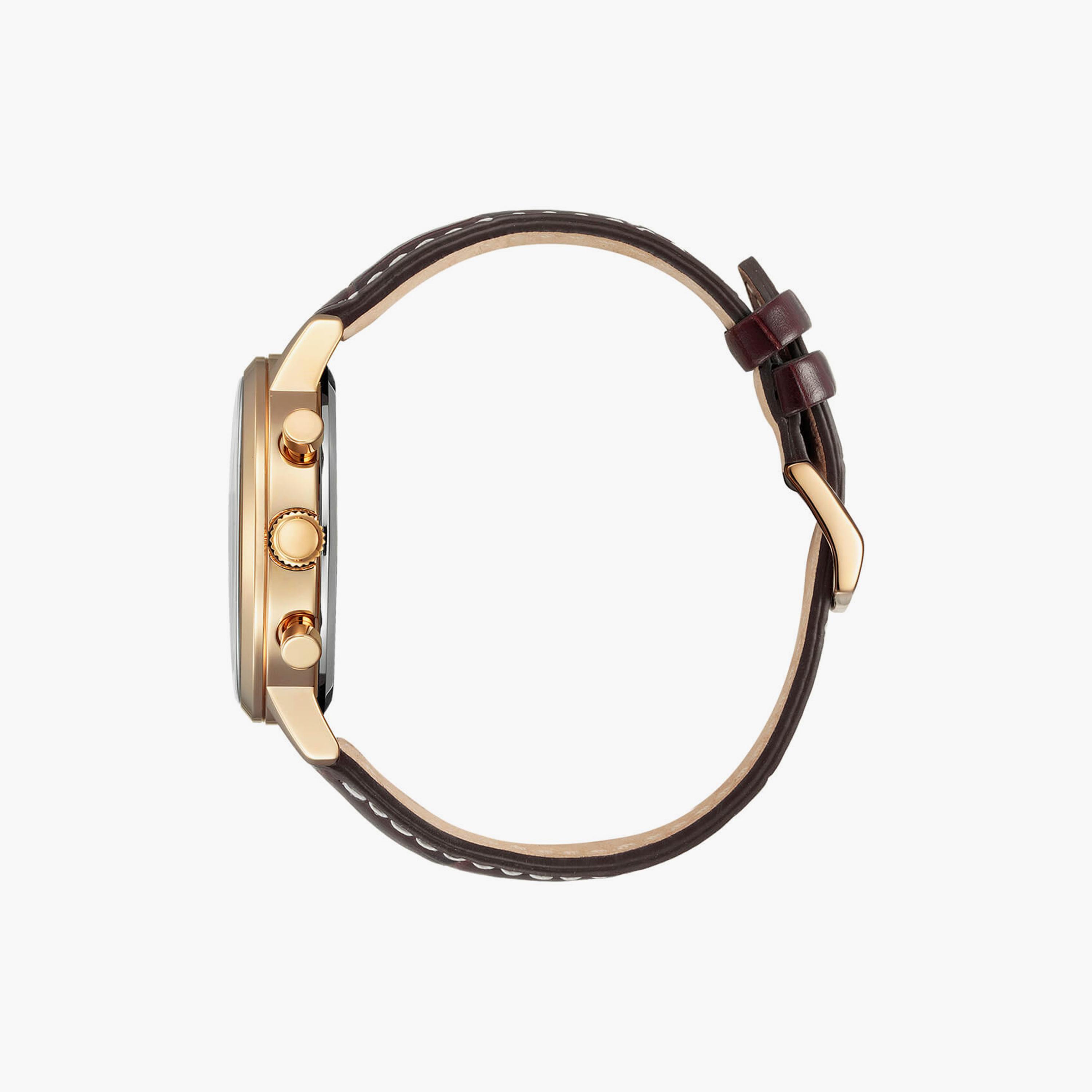 سيتيزن ايكو-درايف ساعة رجالية كرونوغراف 43 مم جلد بني | CA7063-12A-men-watchesandjewellery-watches-image-2