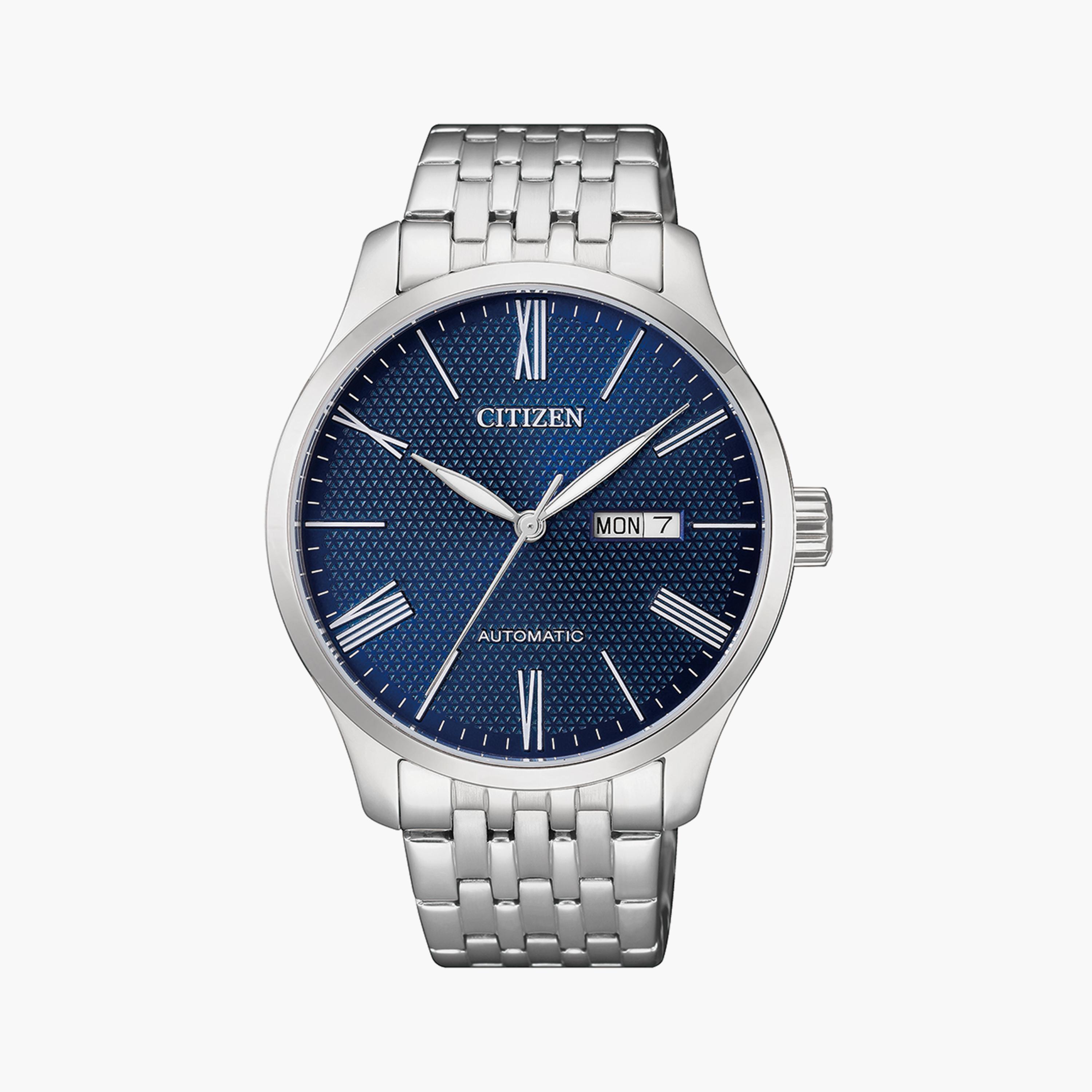 Citizen Men's 40 MM Silver Analog Stainless Steel Strap Watch | NH8350-59L-men-watchesandjewellery-watches-image-1