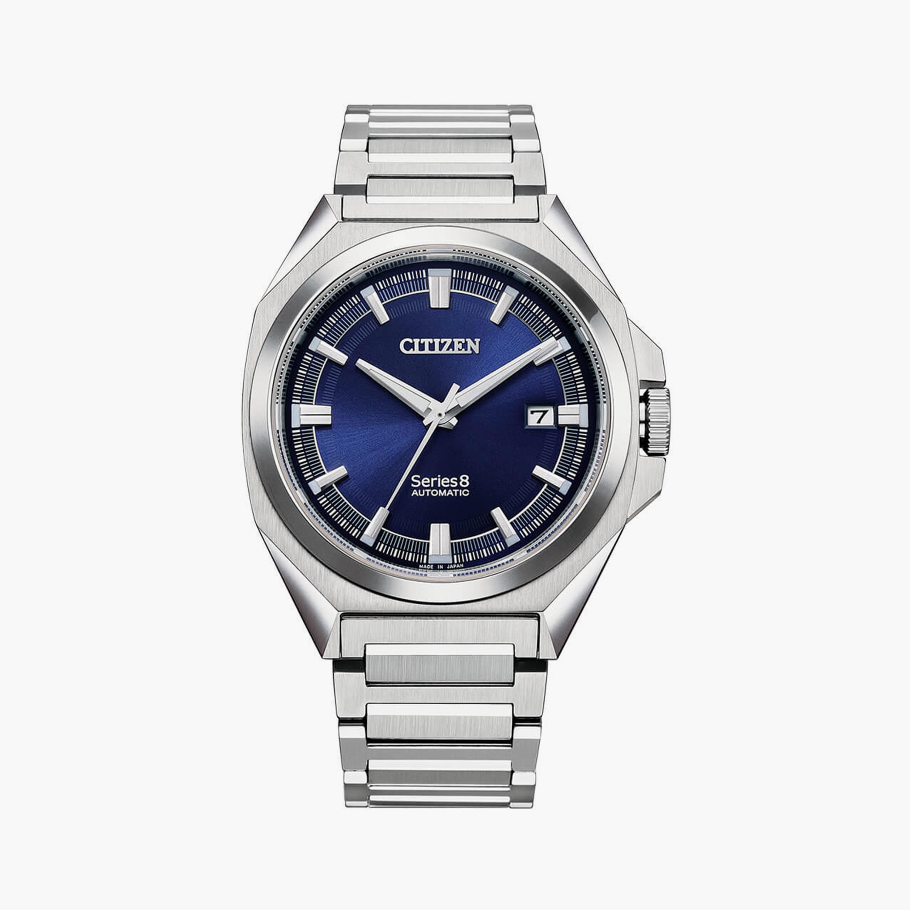 سيتيزن ساعة رجالية انالوج 43 مم ستانلس ستيل فضي وذهبي | NB6010-81L-men-watchesandjewellery-watches-image-1