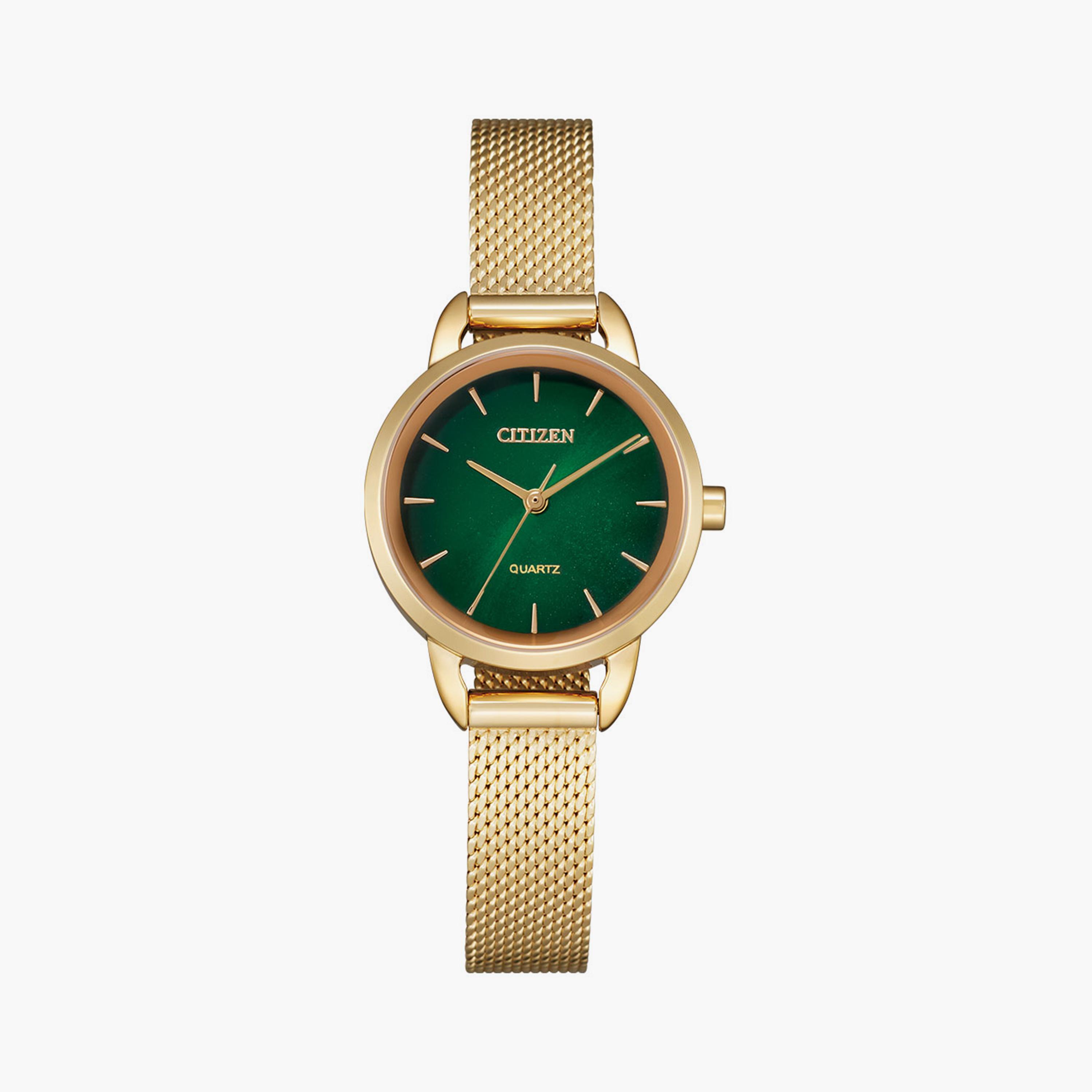سيتيزن ساعة انالوج 26 مم ستانلس ستيل ذهبي | EQ3003-50W-women-watchesandjewellery-watches-image-1