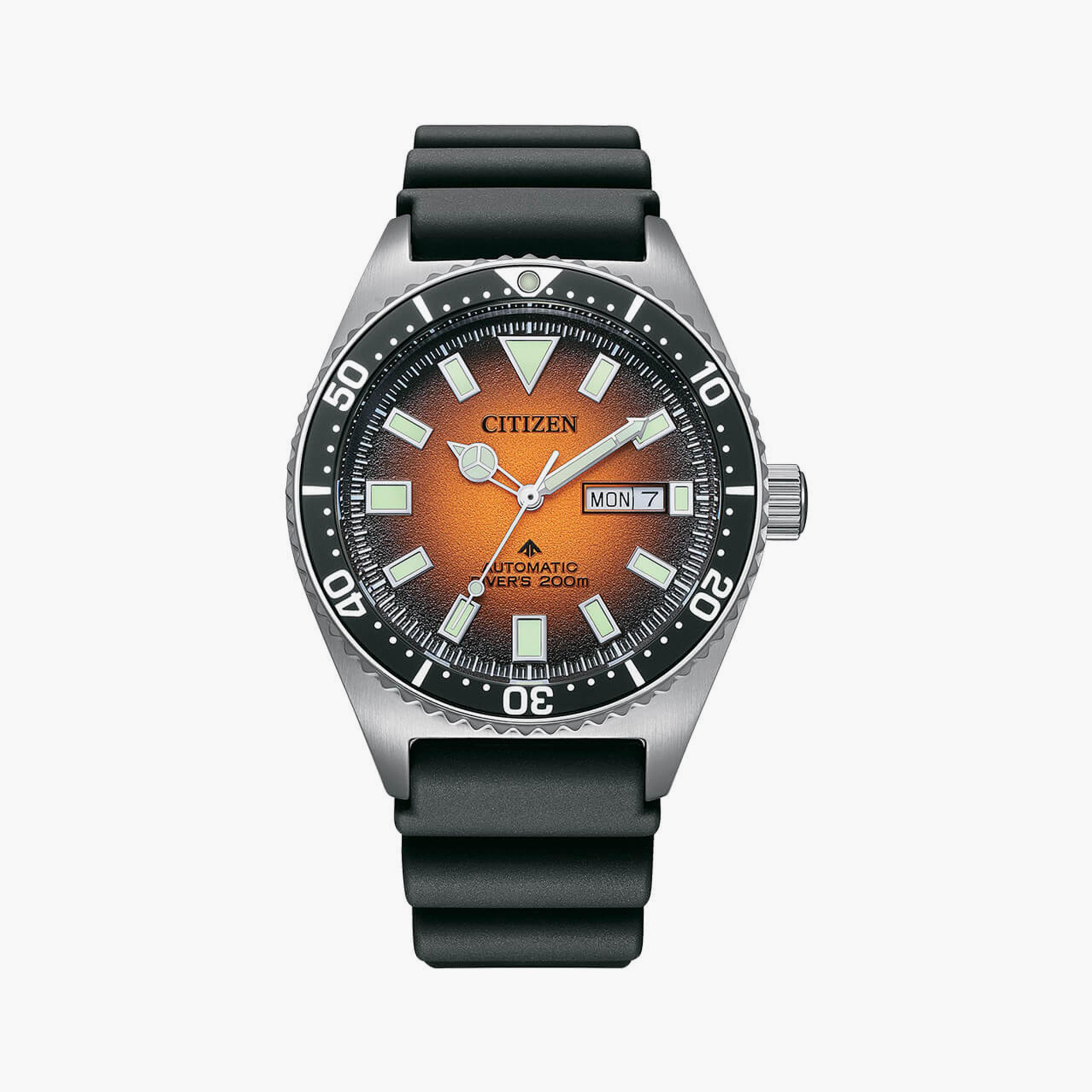 سيتيزن ساعة رجالية انالوج 41 مم جلد اصطناعي أسود | NY0120-01Z-men-watchesandjewellery-watches-image-1
