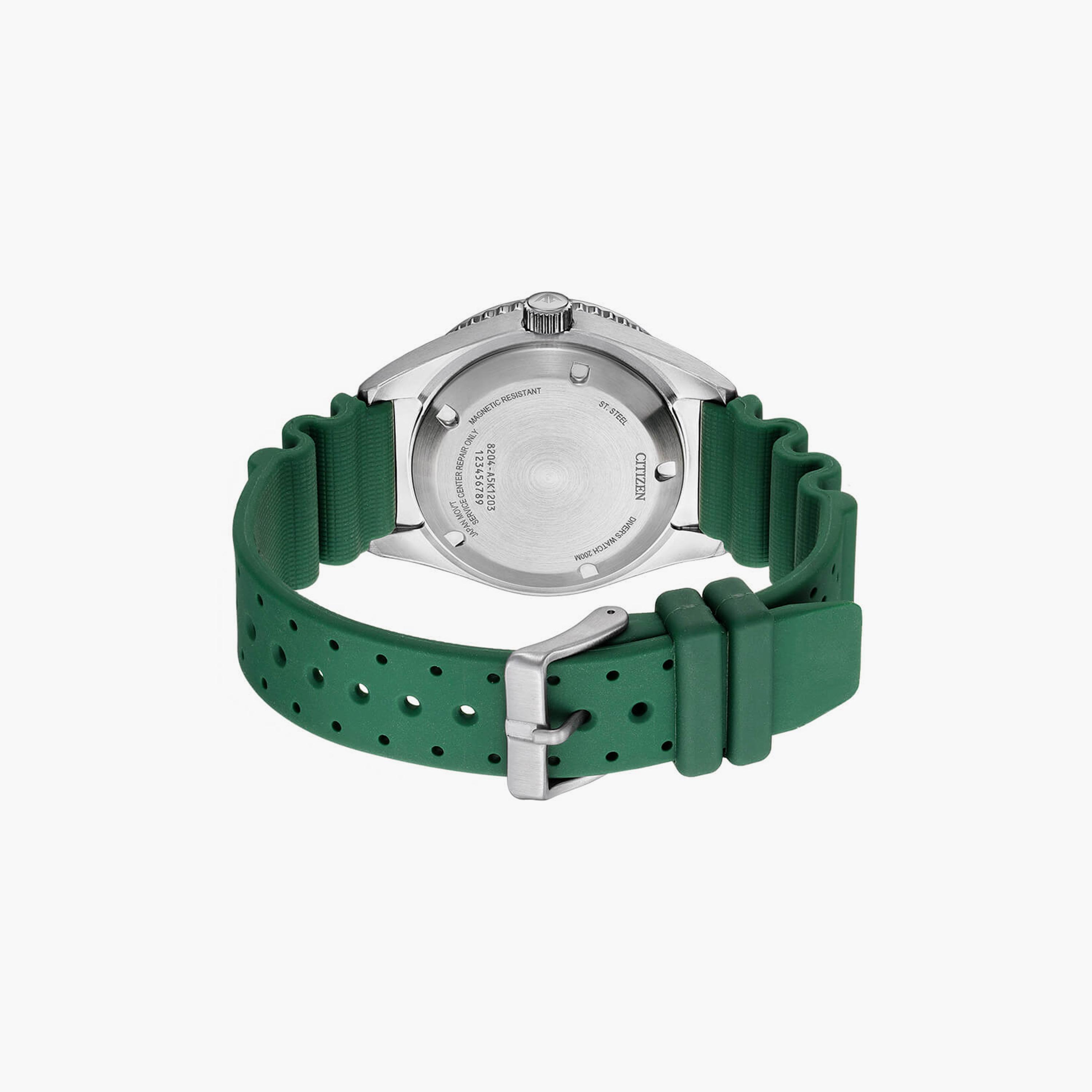 سيتيزن ساعة رجالية انالوج 41 مم جلد اصطناعي أخضر | NY0121-09X-men-watchesandjewellery-watches-image-3