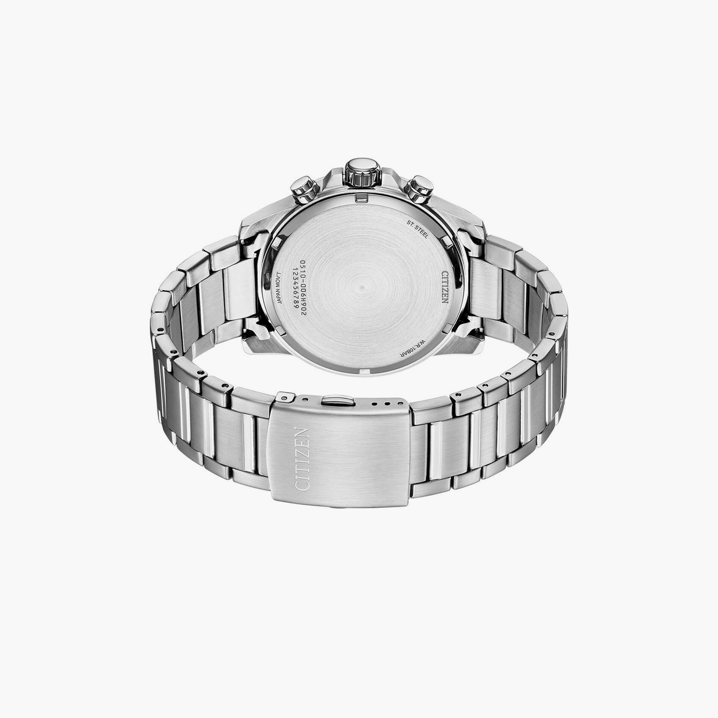 سيتيزن ساعة رجالية كرونوغراف 44 مم ستانلس ستيل فضي | AN3690-56L-men-watchesandjewellery-watches-image-3