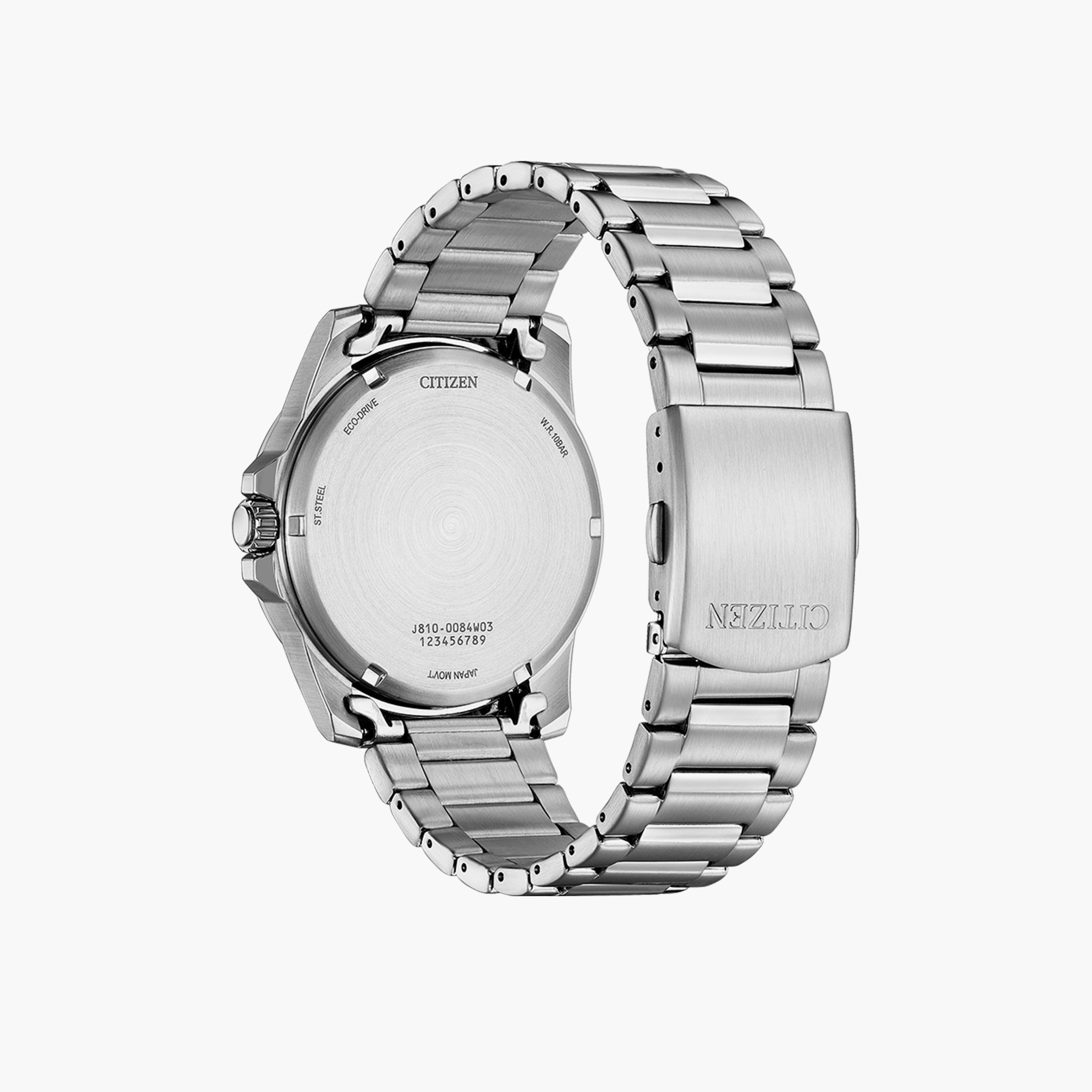 سيتيزن إيكو-درايف ساعة رجالية انالوج 42 مم ستانلس ستيل فضي | AW1816-89L-men-watchesandjewellery-watches-image-3