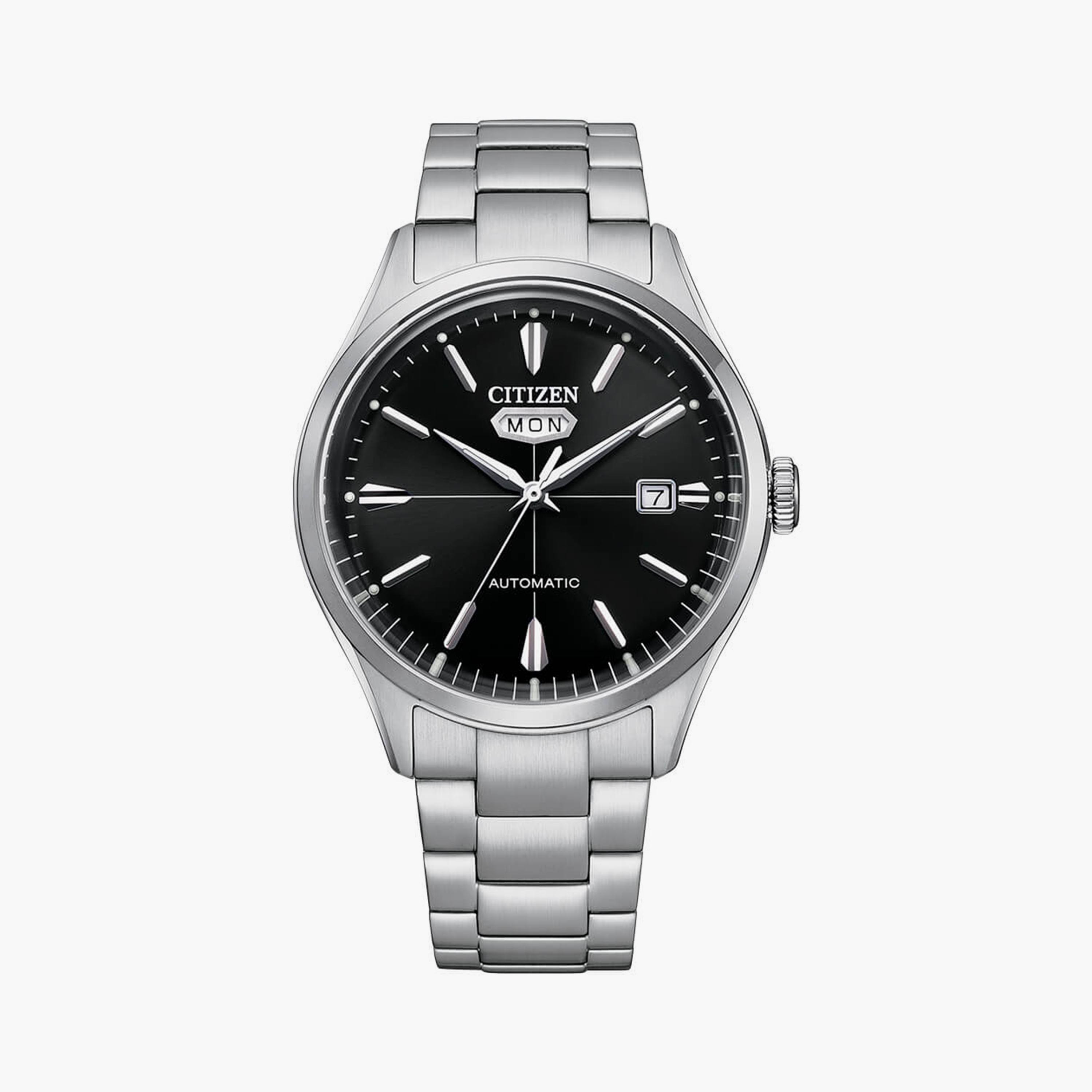 سيتيزن ساعة رجالية انالوج 40 مم ستانلس ستيل فضي | NH8391-51E-men-watchesandjewellery-watches-image-1