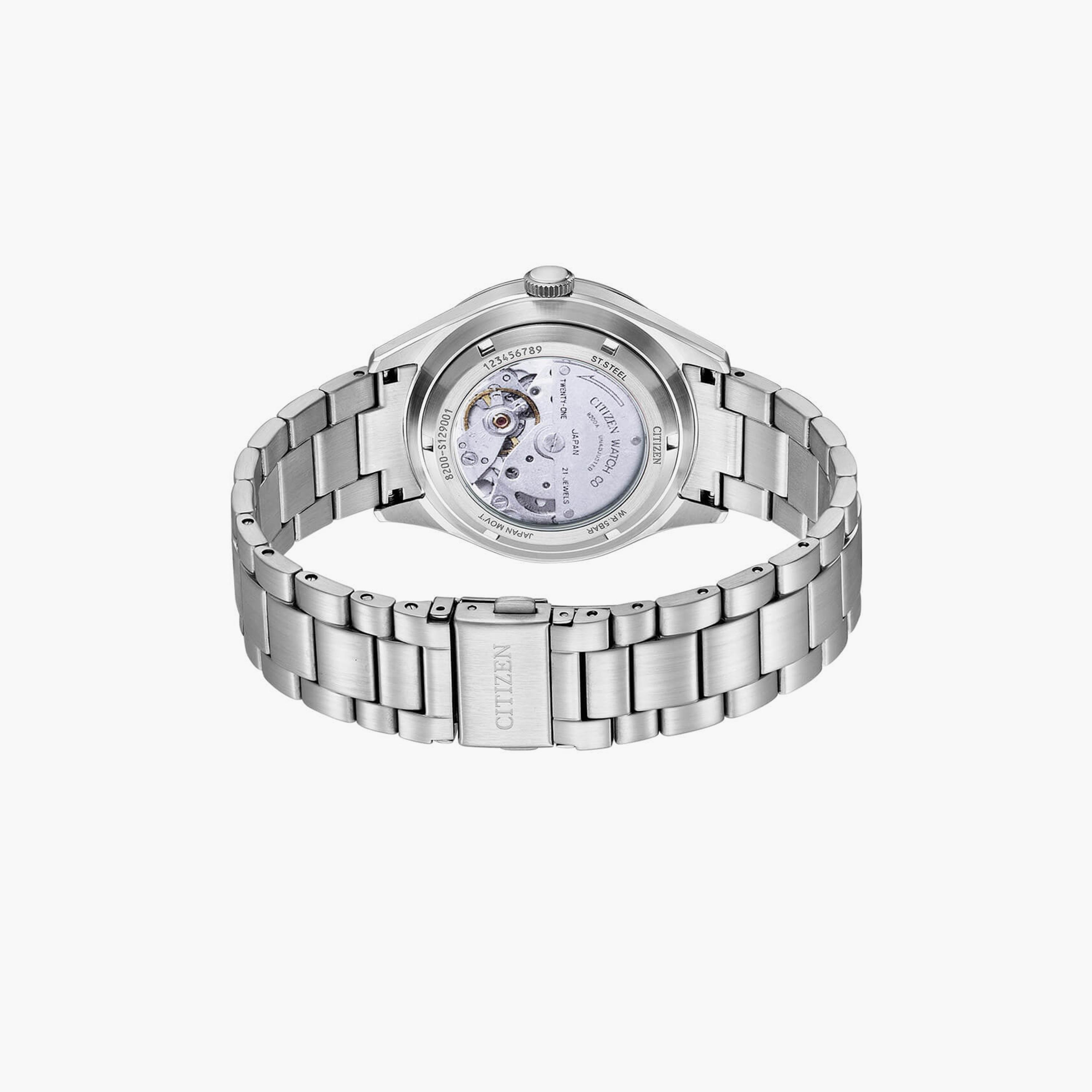 سيتيزن ساعة رجالية انالوج 40 مم ستانلس ستيل فضي | NH8391-51E-men-watchesandjewellery-watches-image-3