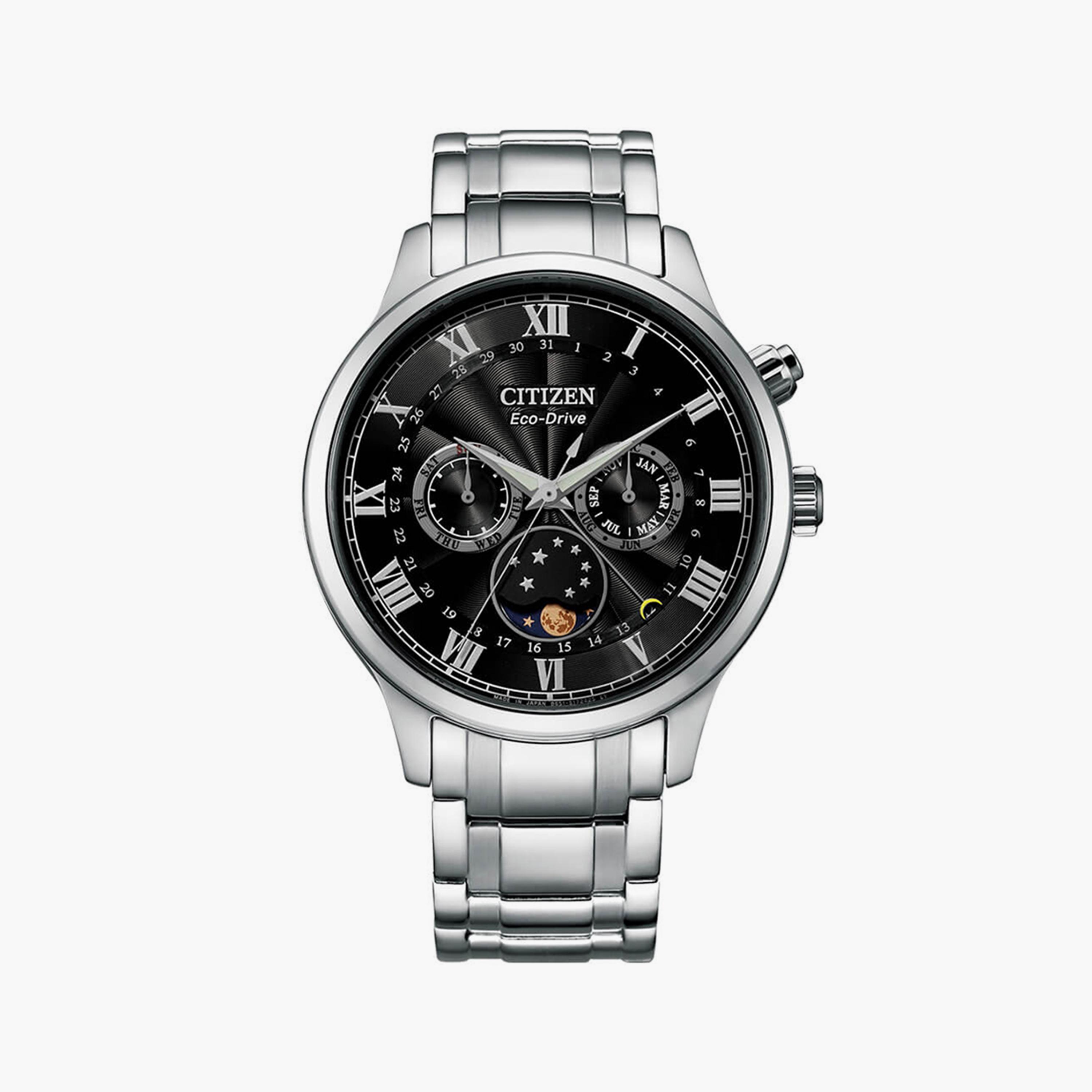 Citizen Men's 42 MM Silver Chronograph Stainless Steel Strap Watch | AP1050-81E-men-watchesandjewellery-watches-image-1