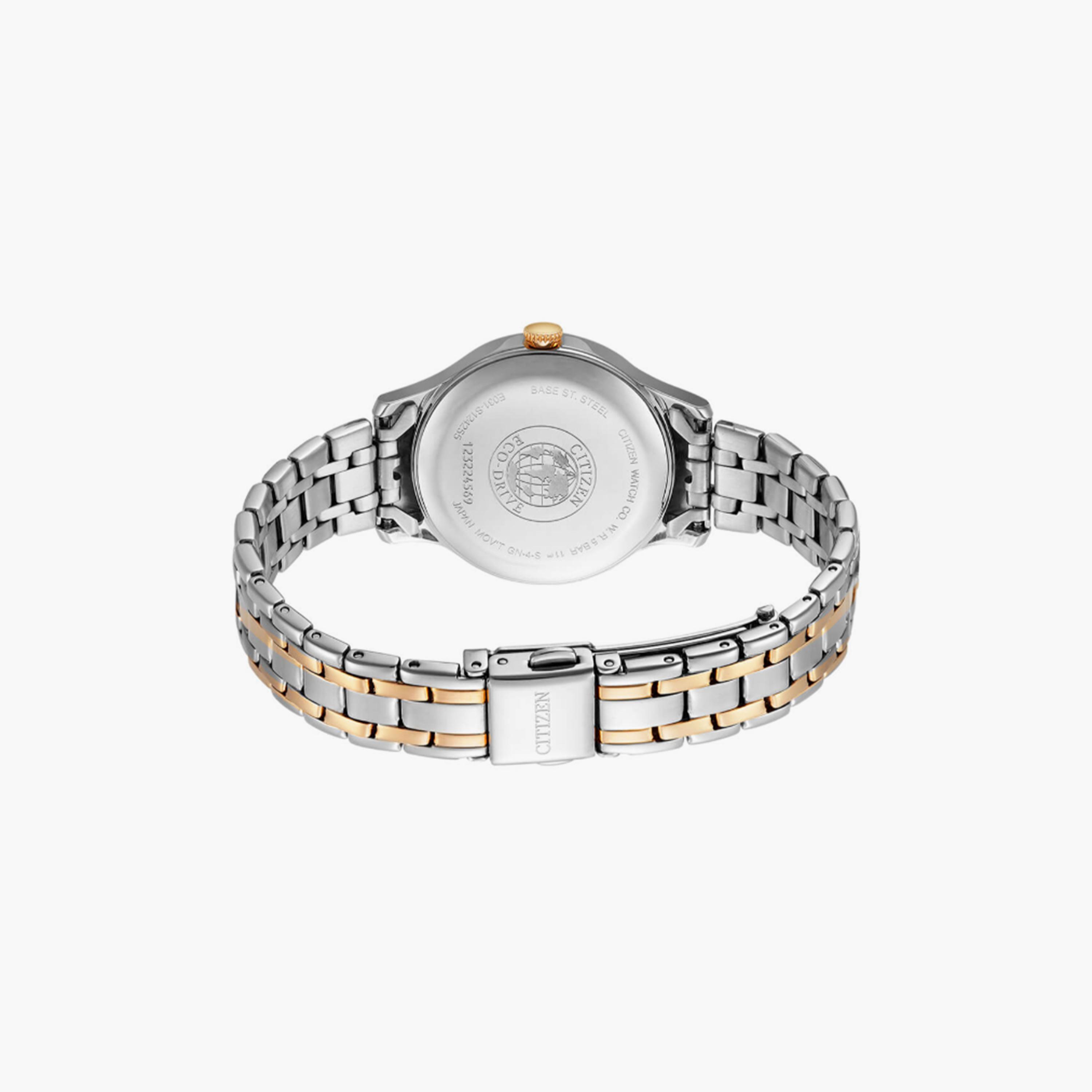 سيتيزن إيكو-درايف ساعة انالوج 31 مم ستانلس ستيل ذهبي وفضي | EM0896-89Y-women-watchesandjewellery-watches-image-3
