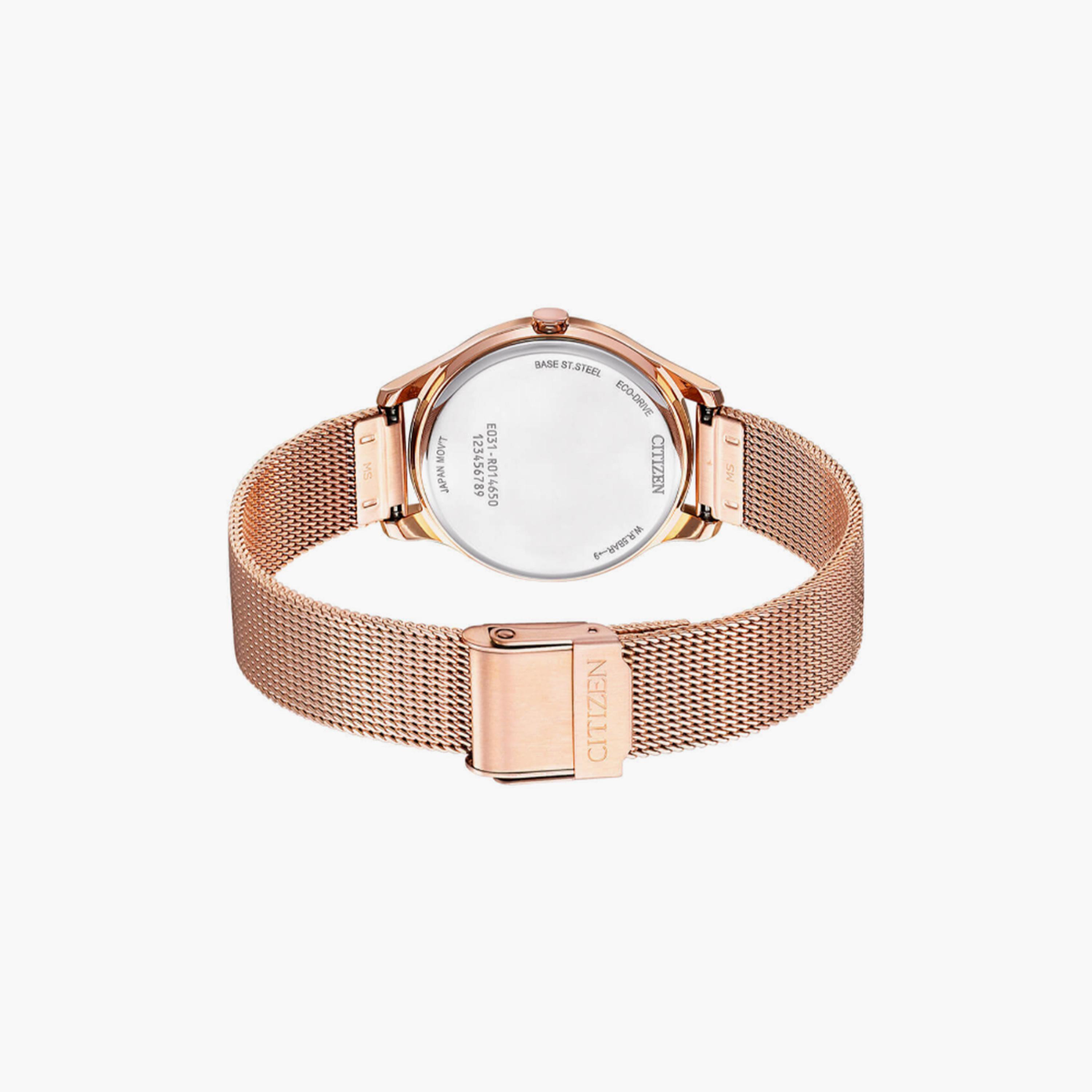 سيتيزن إيكو-درايف ساعة انالوج 32 مم ستانلس ستيل روز جولد | EM0508-80X-women-watchesandjewellery-watches-image-3