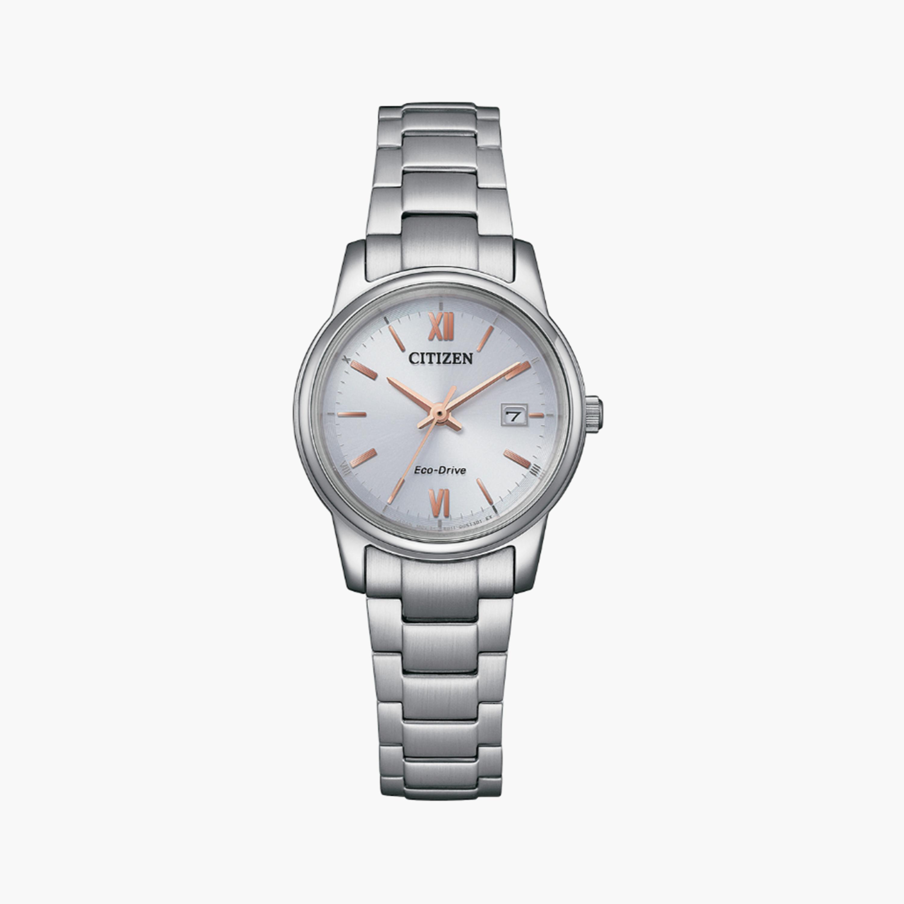 سيتيزن إيكو-درايف ساعة انالوج 28 مم ستانلس ستيل فضي | EW2318-73A-women-watchesandjewellery-watches-image-1