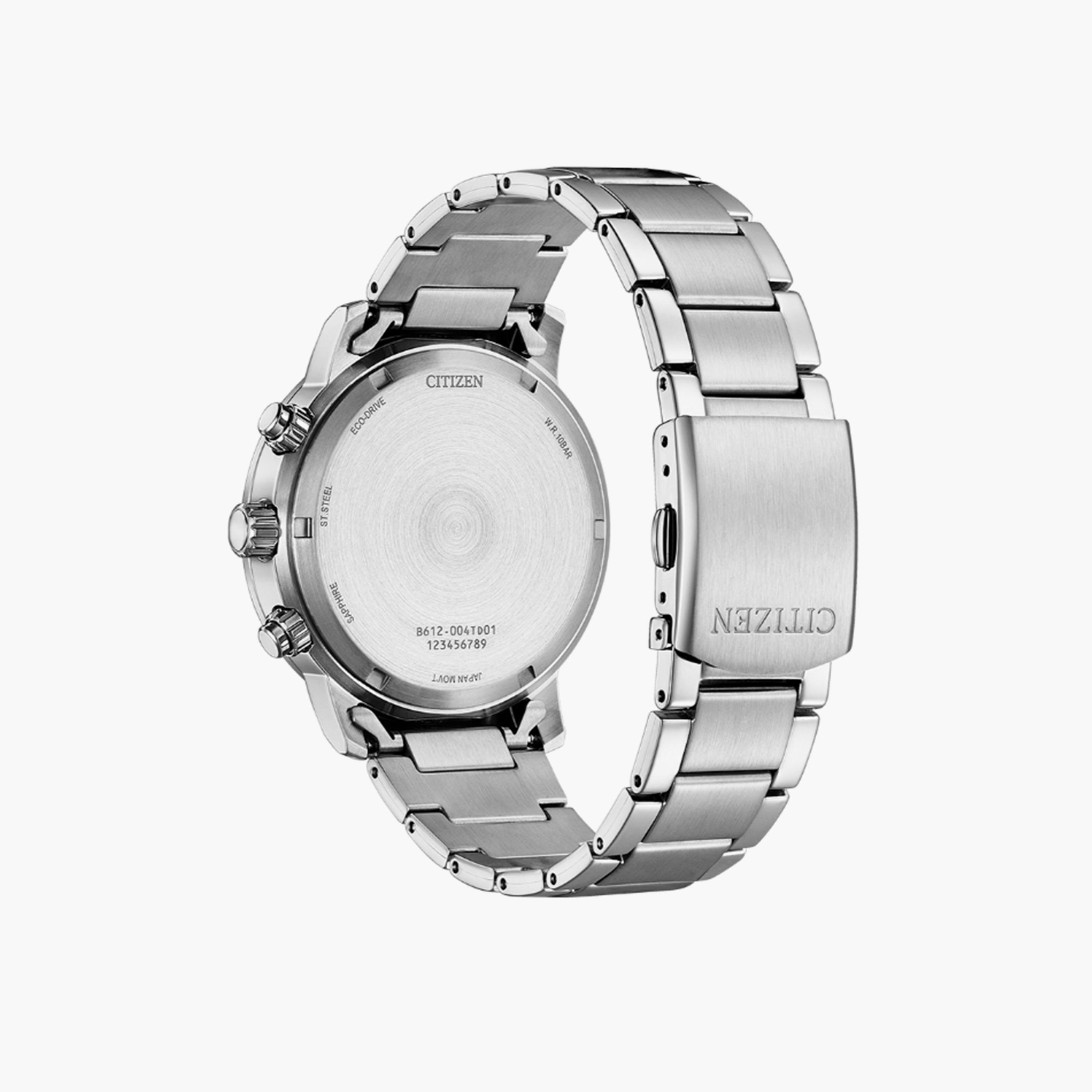 سيتيزن إيكو-درايف ساعة رجالية كرونوغراف 43 مم ستانلس ستيل فضي | CA0840-87E-men-watchesandjewellery-watches-image-3