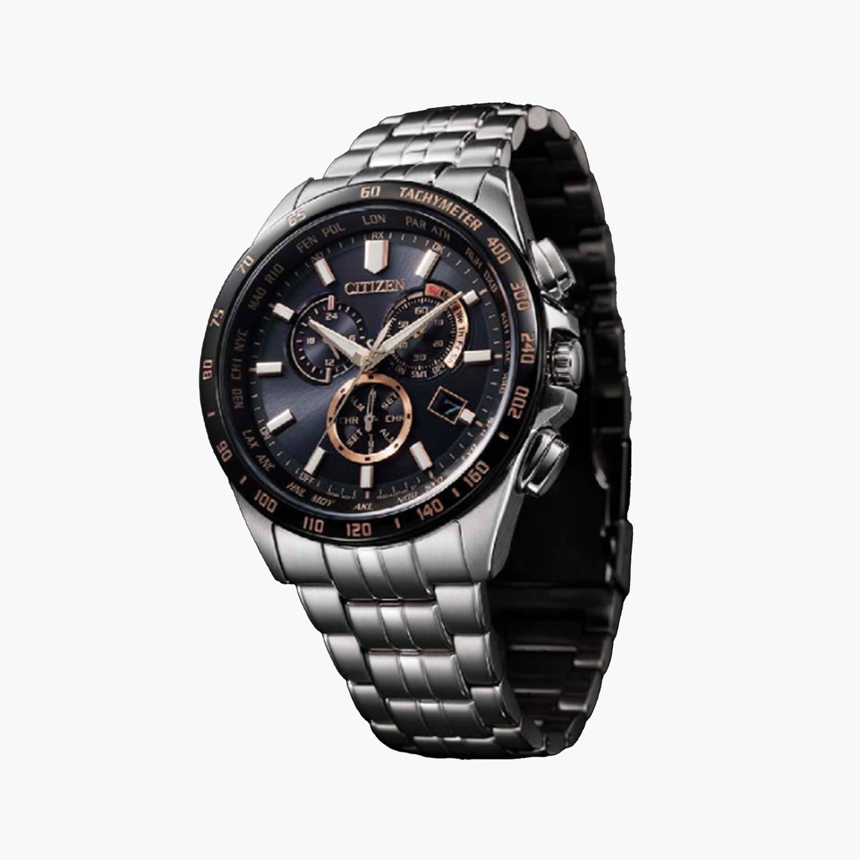 سيتيزن إيكو-درايف ساعة رجالية كرونوغراف 43 مم ستانلس ستيل فضي | CB5876-60E-men-watchesandjewellery-watches-image-3
