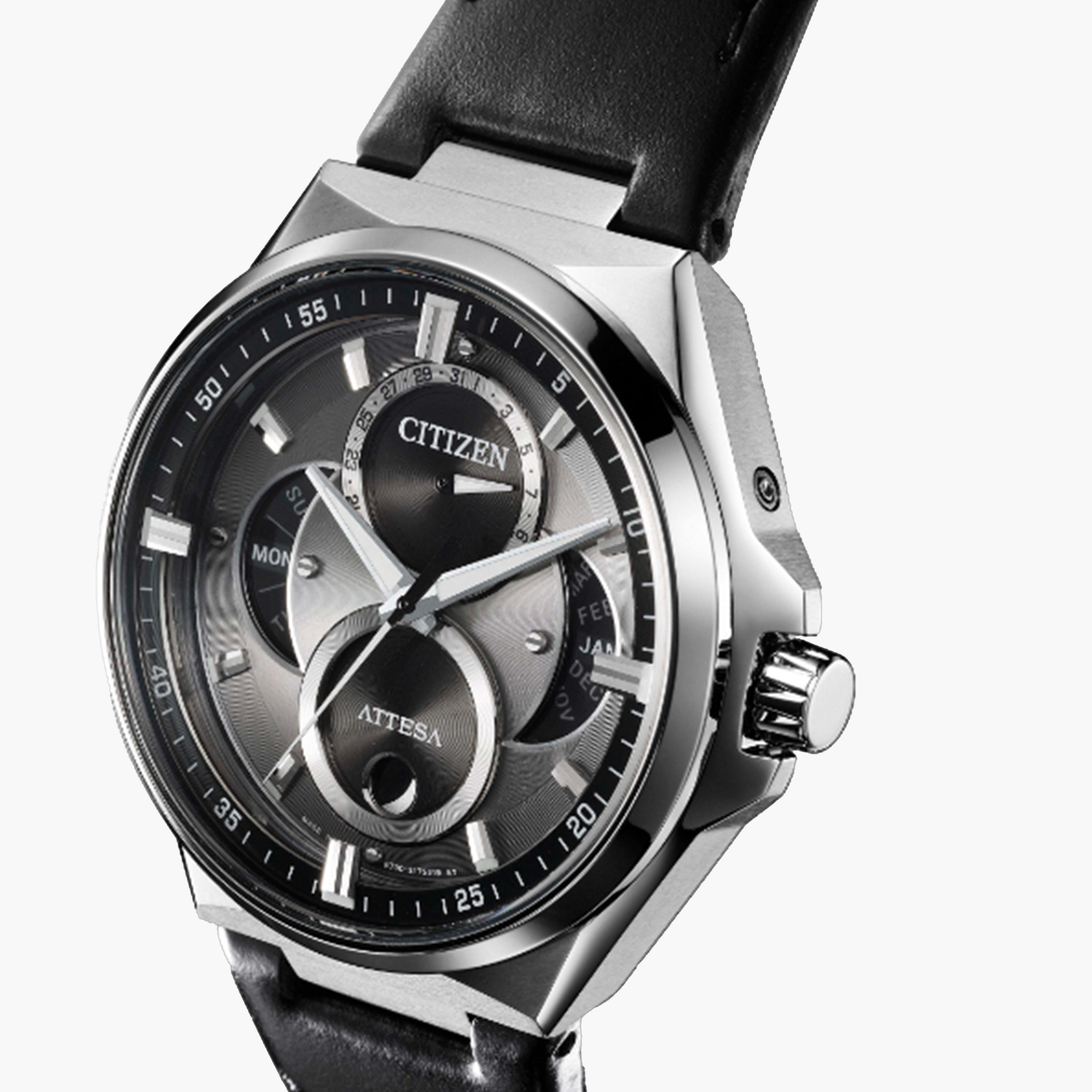سيتيزن ايكو-درايف ساعة رجالية كرونوغراف 42 مم جلد أسود | BU0060-09H-men-watchesandjewellery-watches-image-3