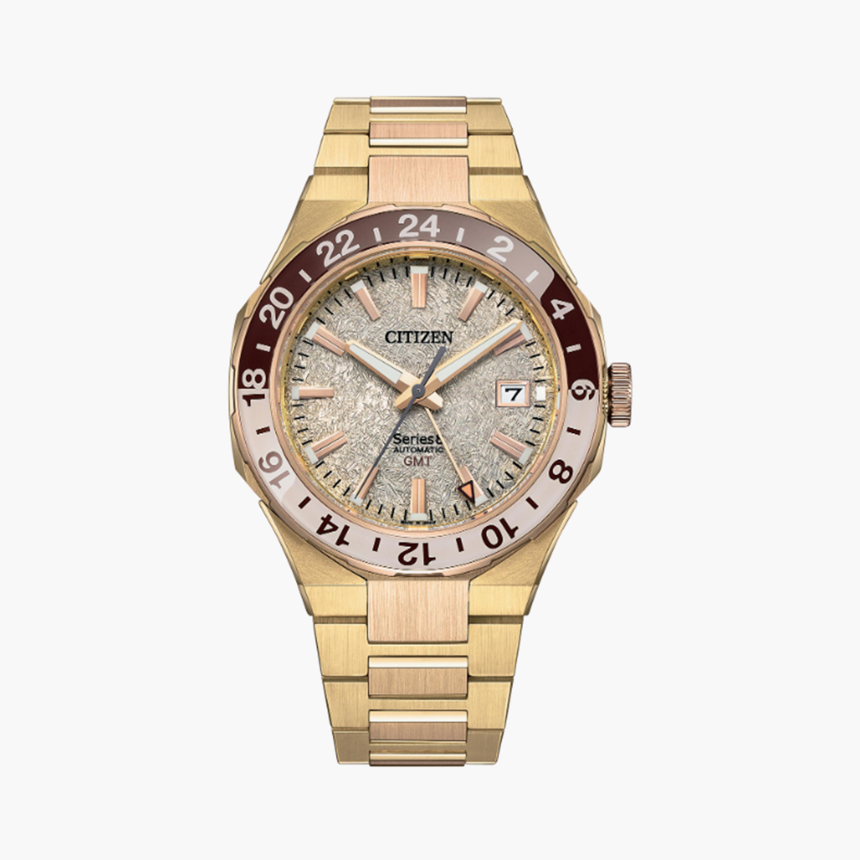 سيتيزن ساعة رجالية انالوج 41 مم ستانلس ستيل ذهبي | NB6032-53P-men-watchesandjewellery-watches-image-1