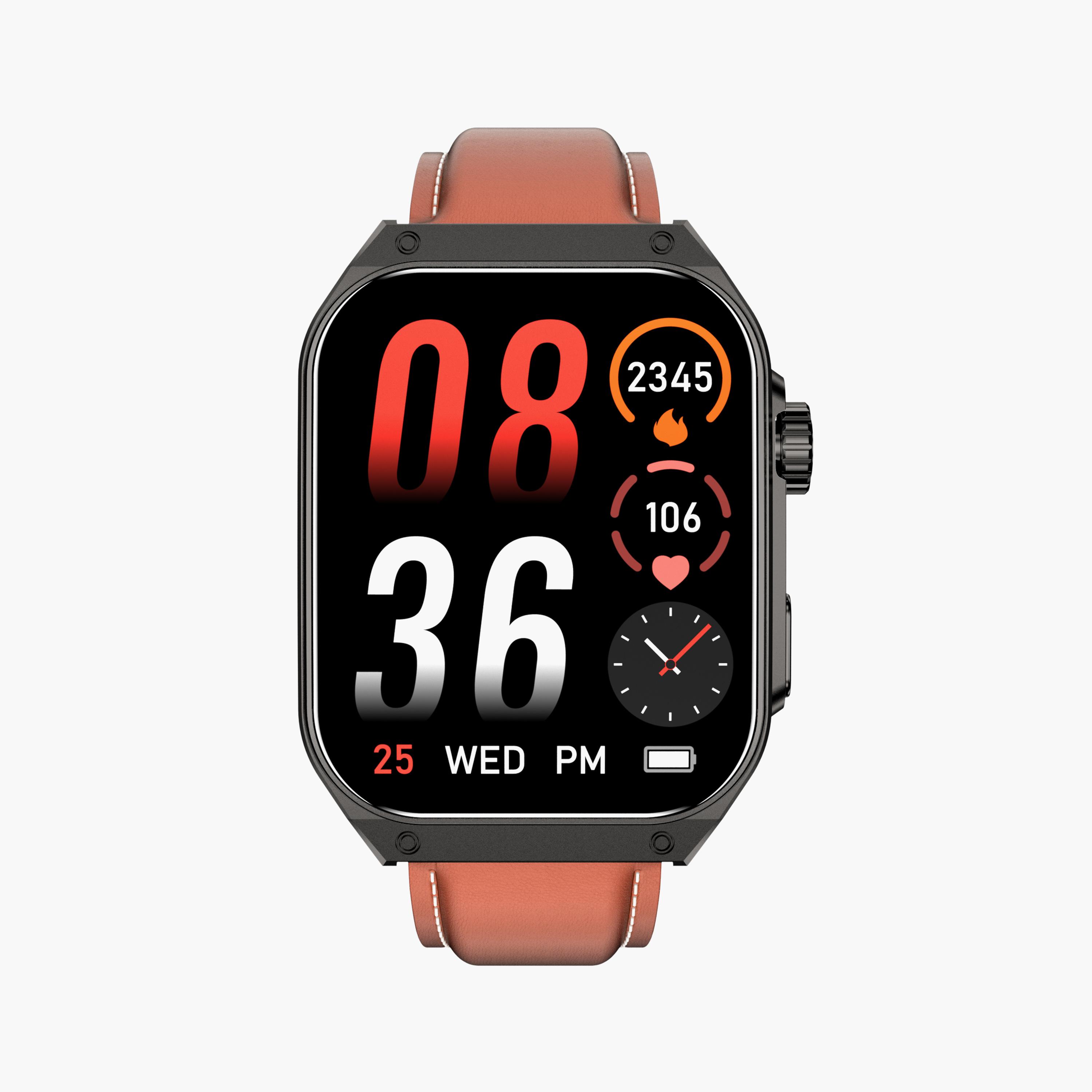 Kenneth Scott Unisex Brown Silicone Strap Smart Watch | KCRV9-XSBBE-men-watchesandjewellery-watches-image-5