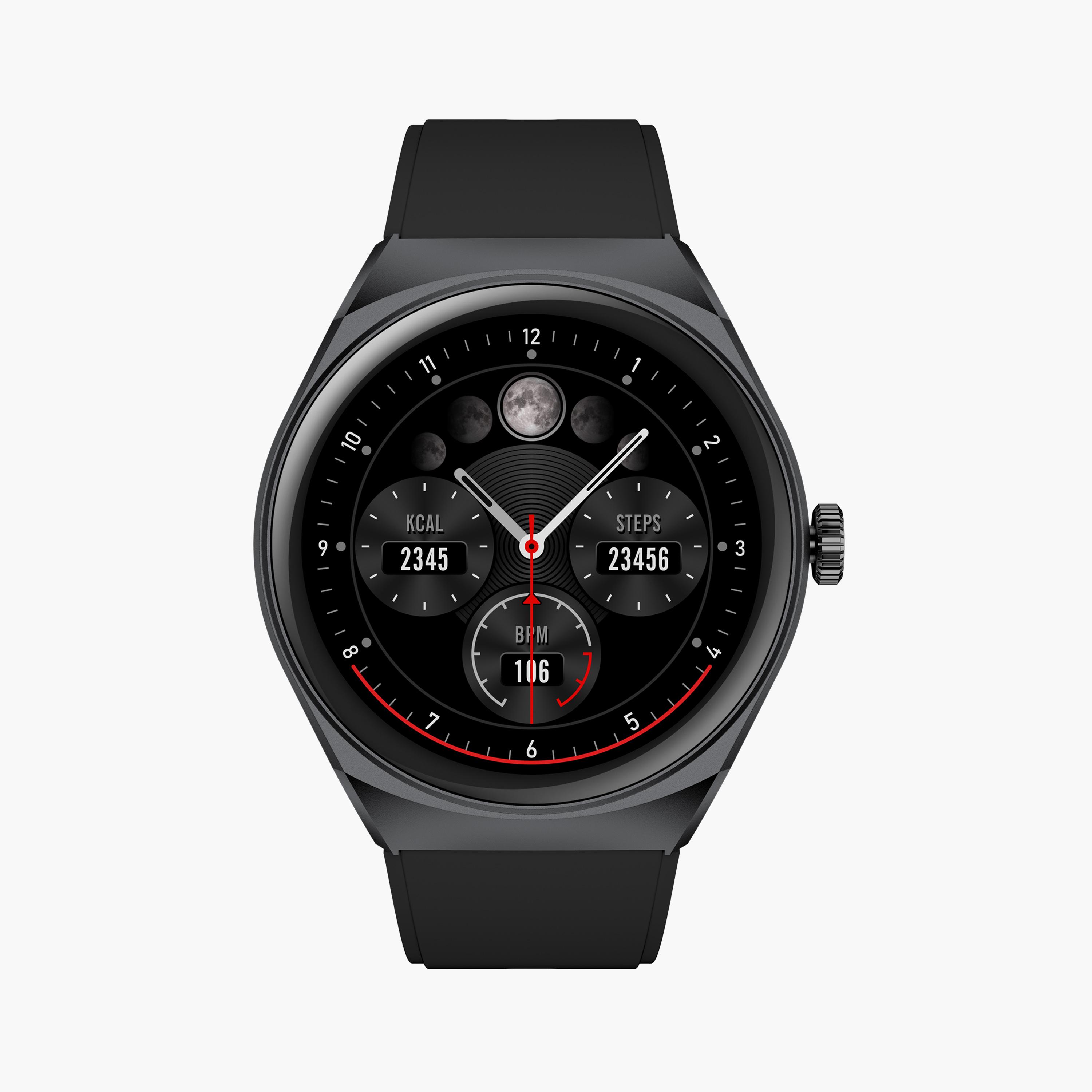 Kenneth Scott Unisex Multi Colour Dial Smart Watch with Interchangeable Strap | KG9SE-XSBBL-men-watchesandjewellery-watches-image-1