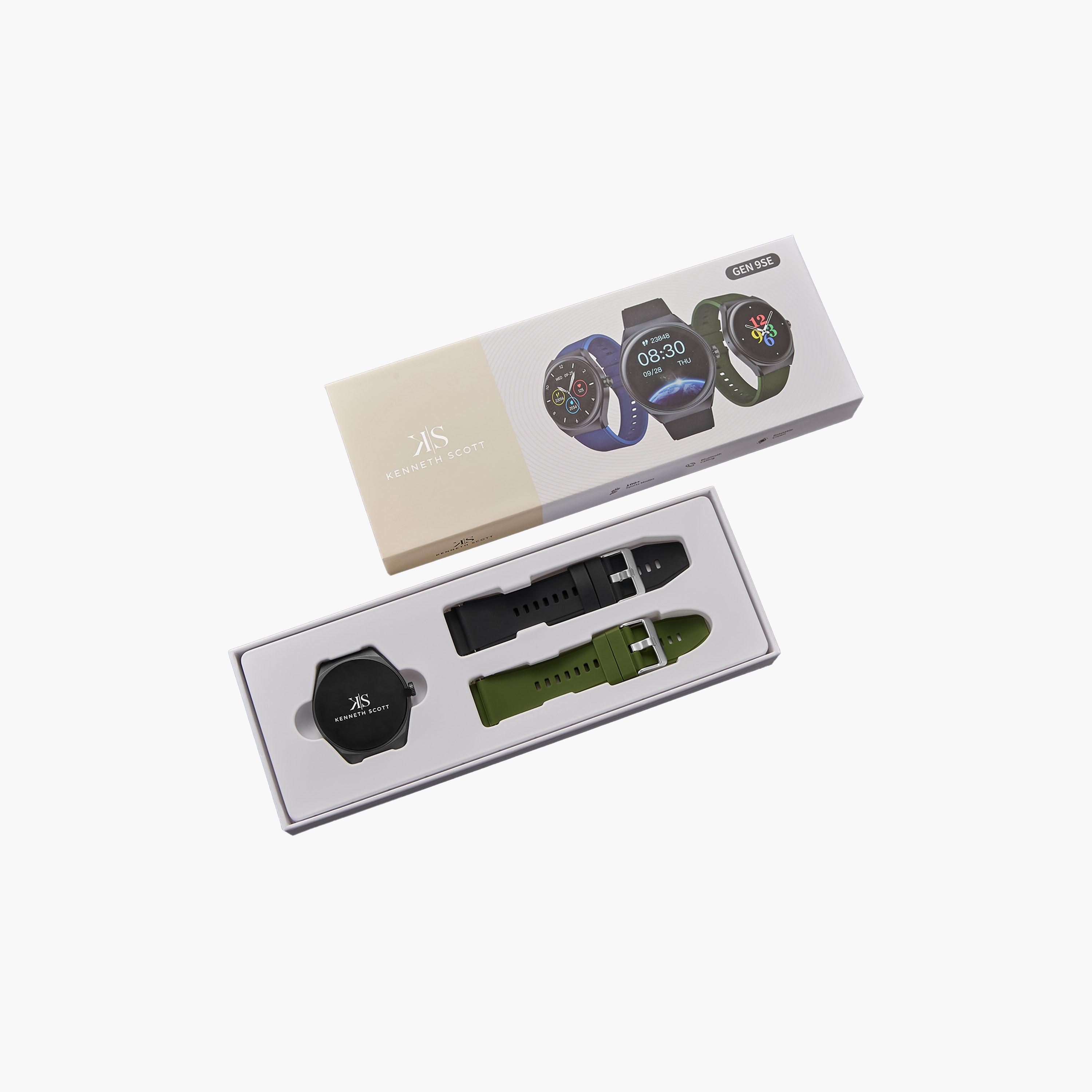 Kenneth Scott Unisex Multi Colour Dial Smart Watch with Interchangeable Strap | KG9SE-XSBBH | 48 MM-men-watchesandjewellery-watches-image-5