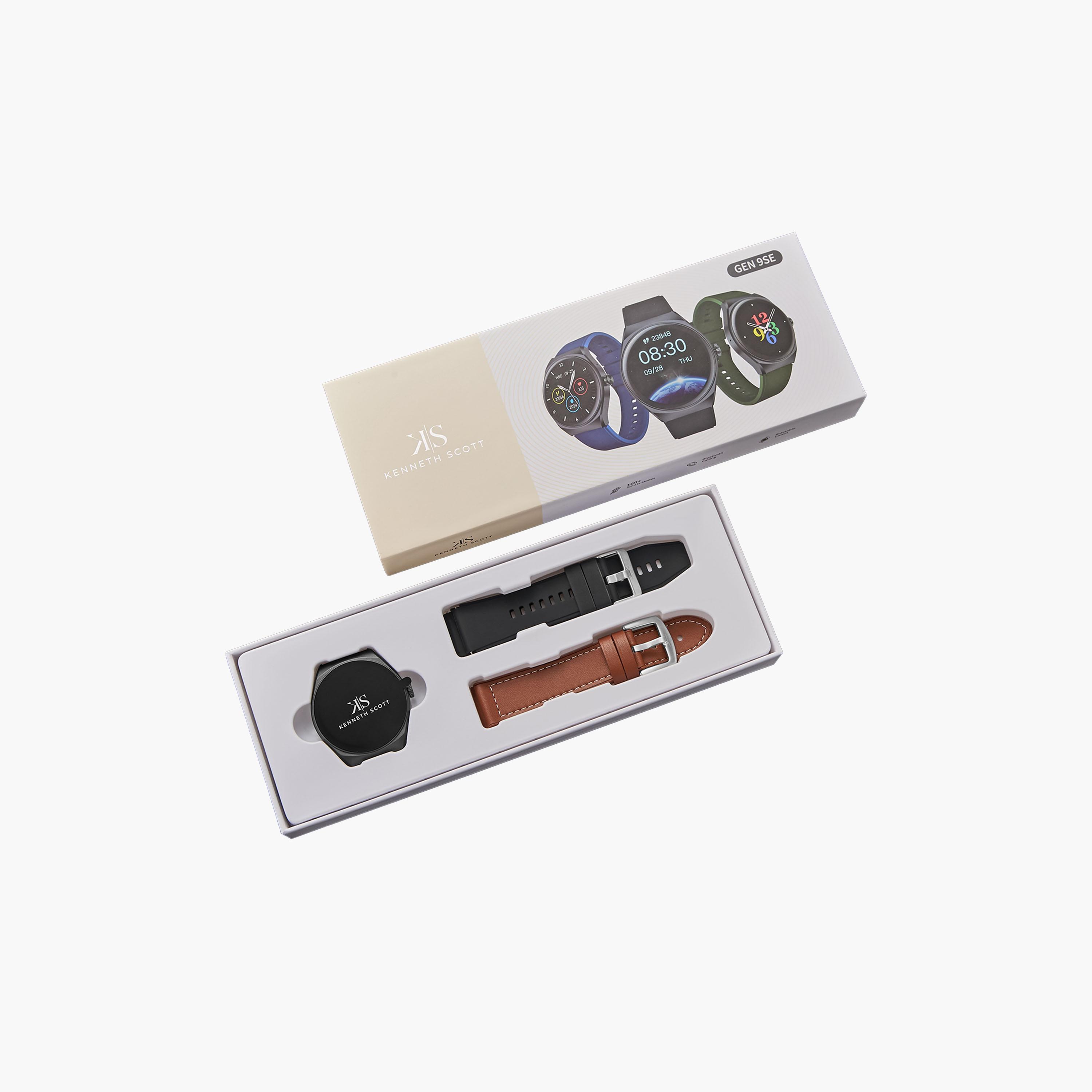 Kenneth Scott Unisex Multi Colour Dial Smart Watch with Interchangeable Strap | KG9SE-XSBBD-men-watchesandjewellery-watches-image-6