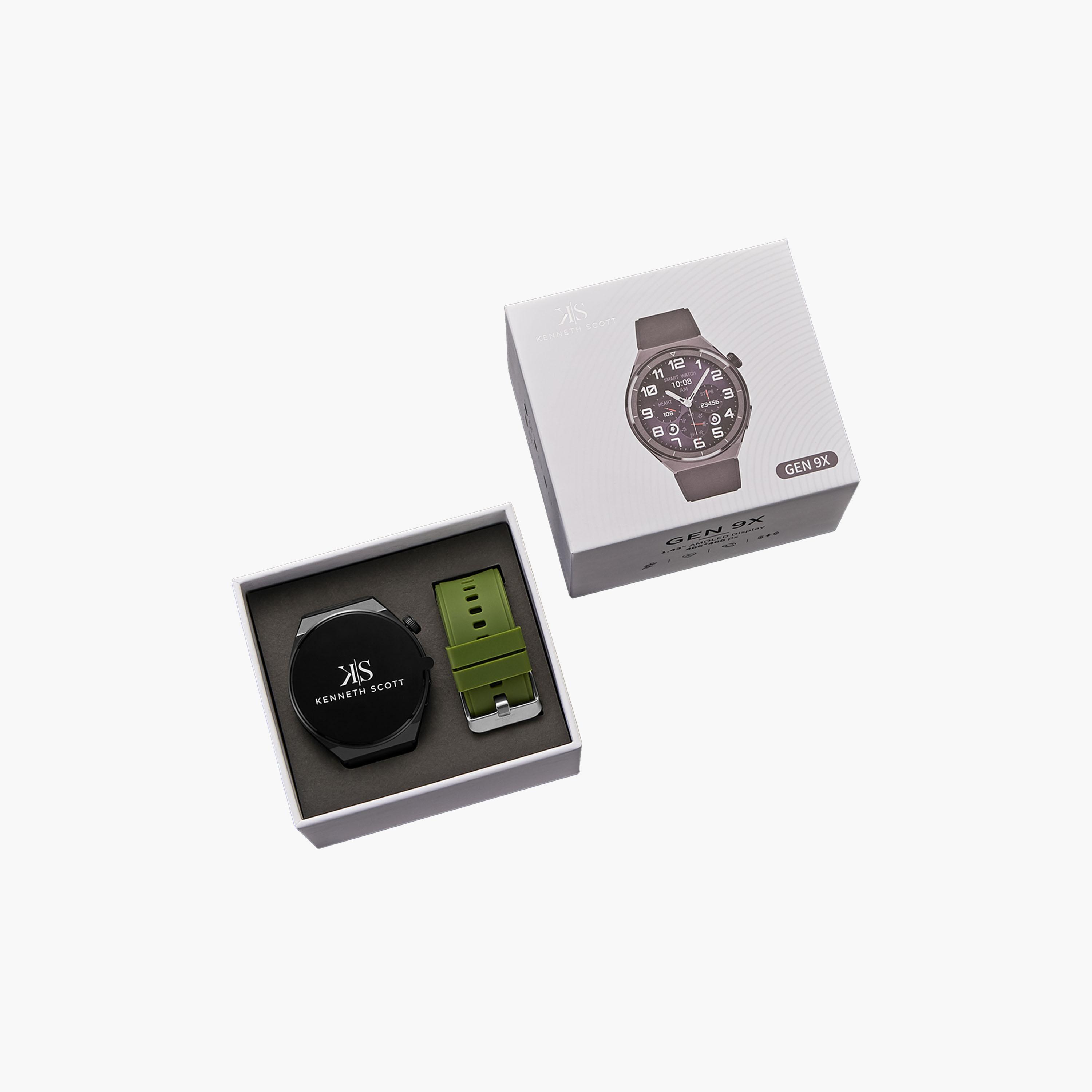 Kenneth Scott Unisex Multi Colour Dial Smart Watch with Interchangeable Strap | KG9X-XSBBH-men-watchesandjewellery-watches-image-7