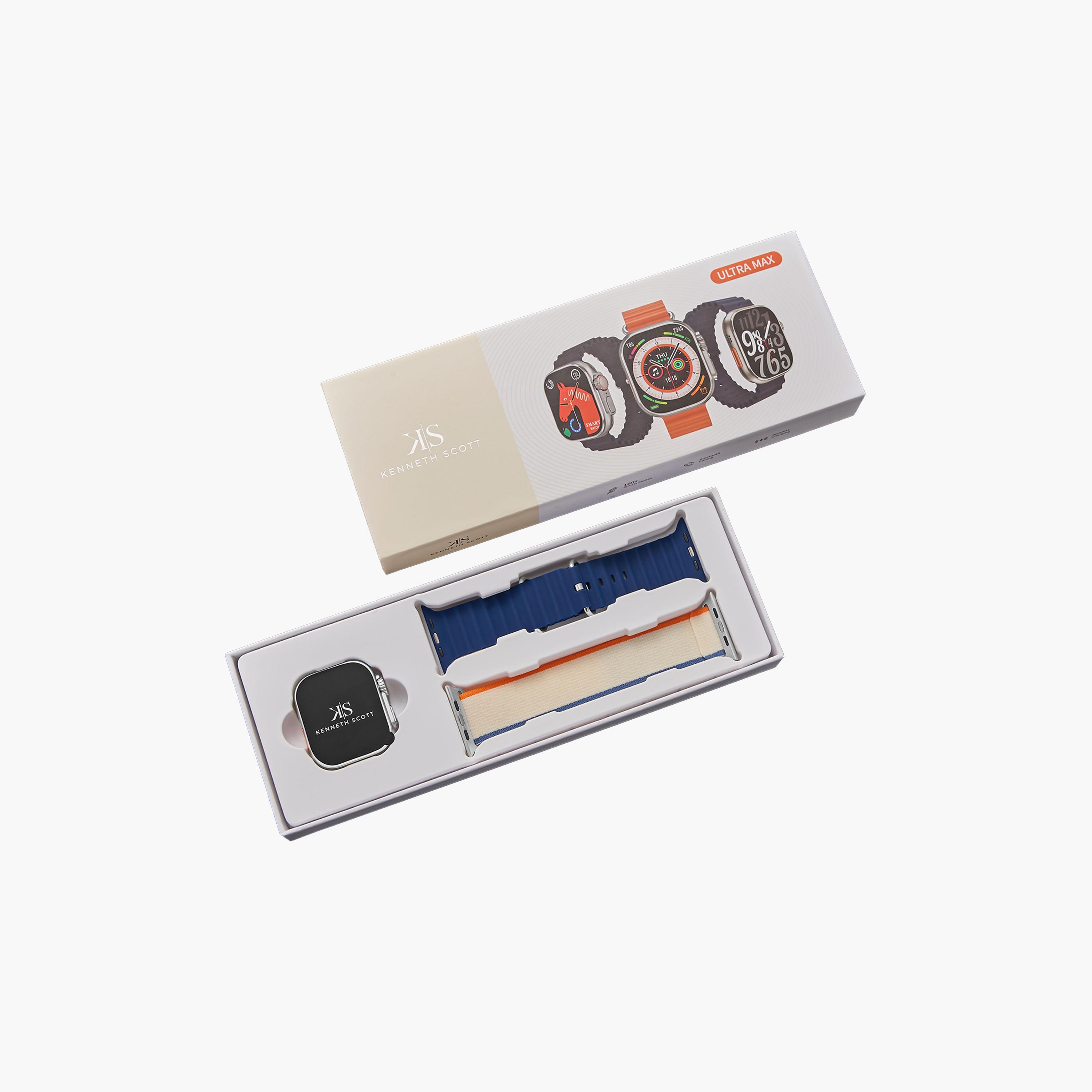 Kenneth Scott Unisex Multi Colour Dial Smart Watch with Interchangeable Strap | KULMX-SSNBC | 44 MM-men-watchesandjewellery-watches-image-2