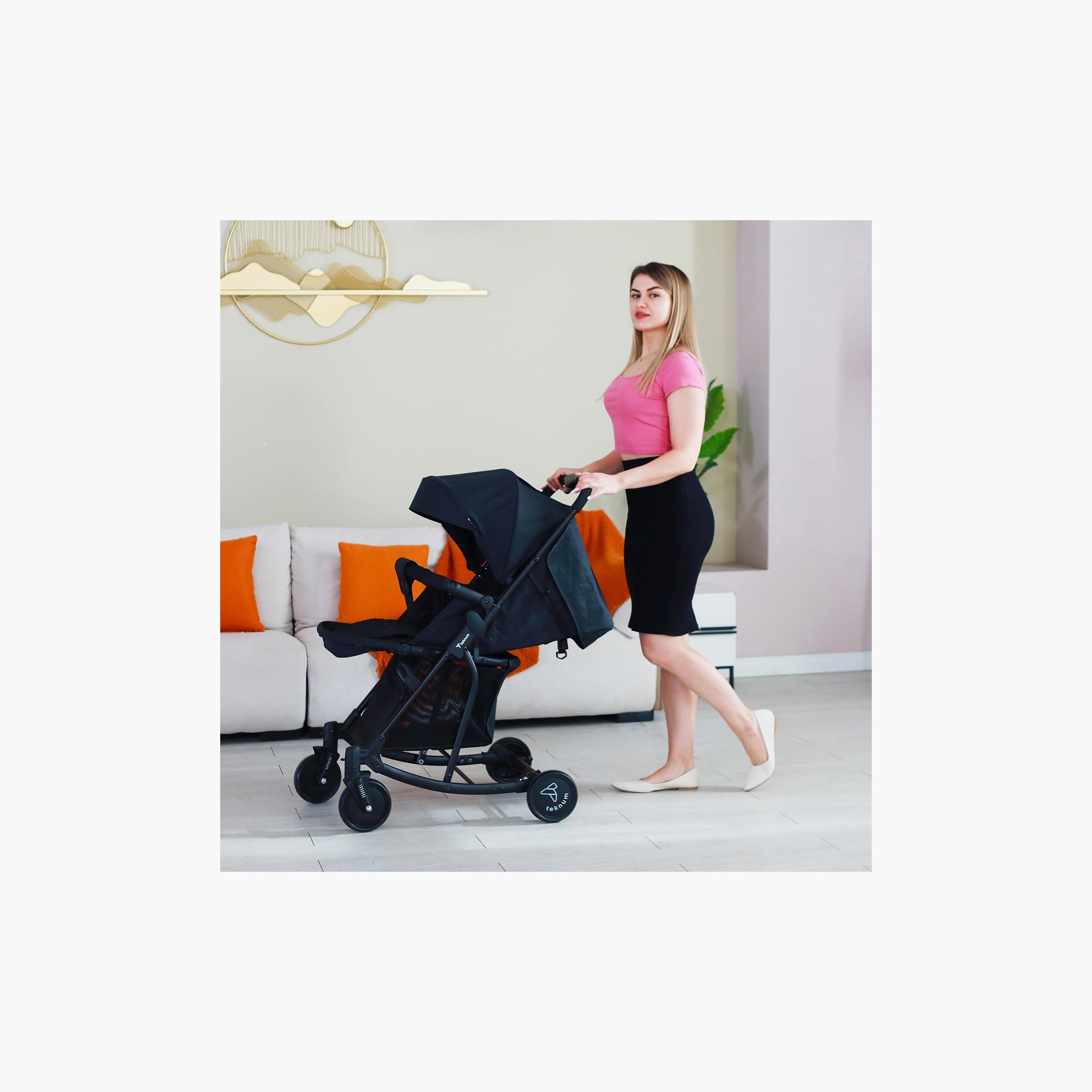 Teknum Foldable Stroller, Rocker with Diaper Tote Bag-baby-gear-strollersandprams-strollers-image-5