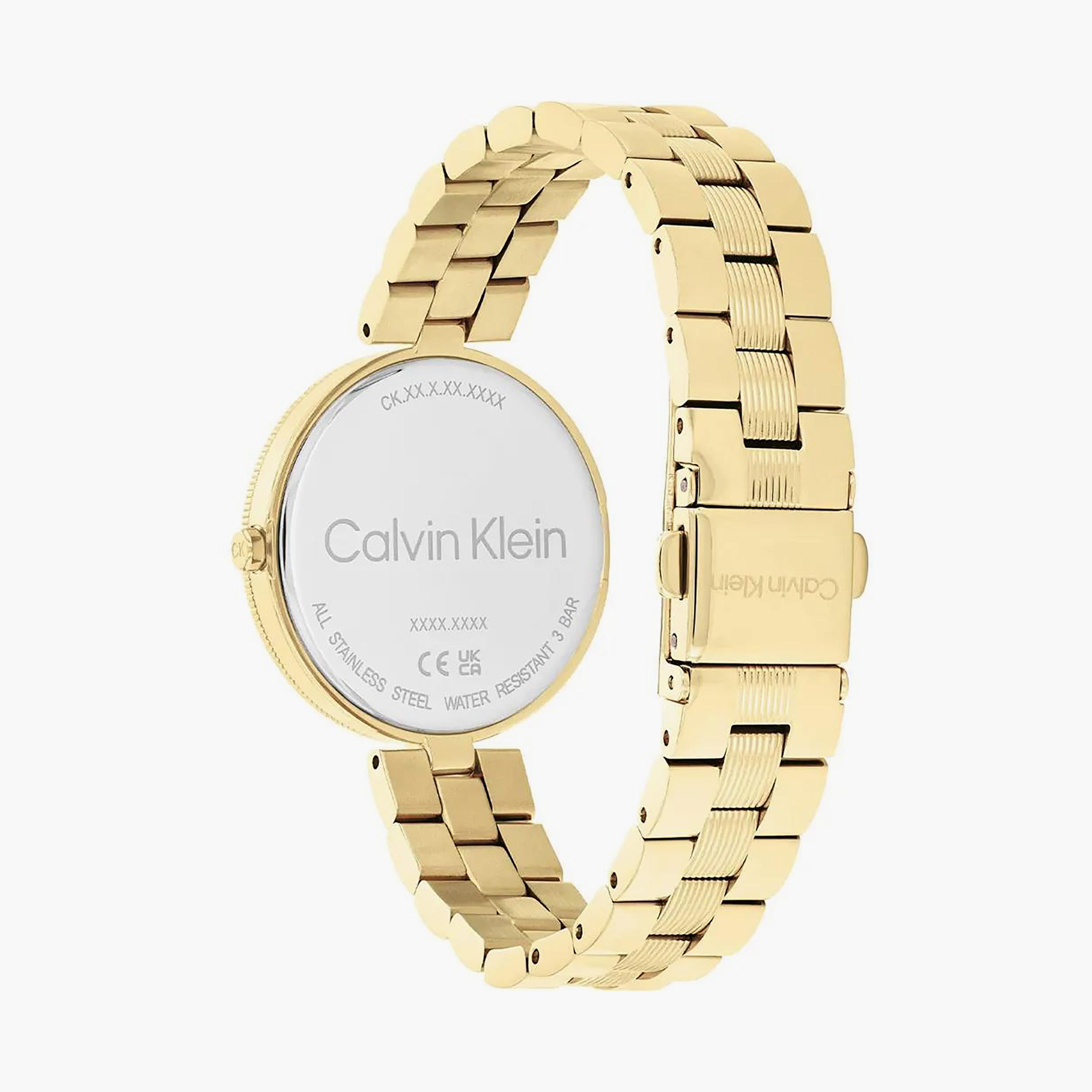 Calvin Klein Gold Analog Stainless Steel Strap Watch | 25100014-girls-accessories-watches-image-3