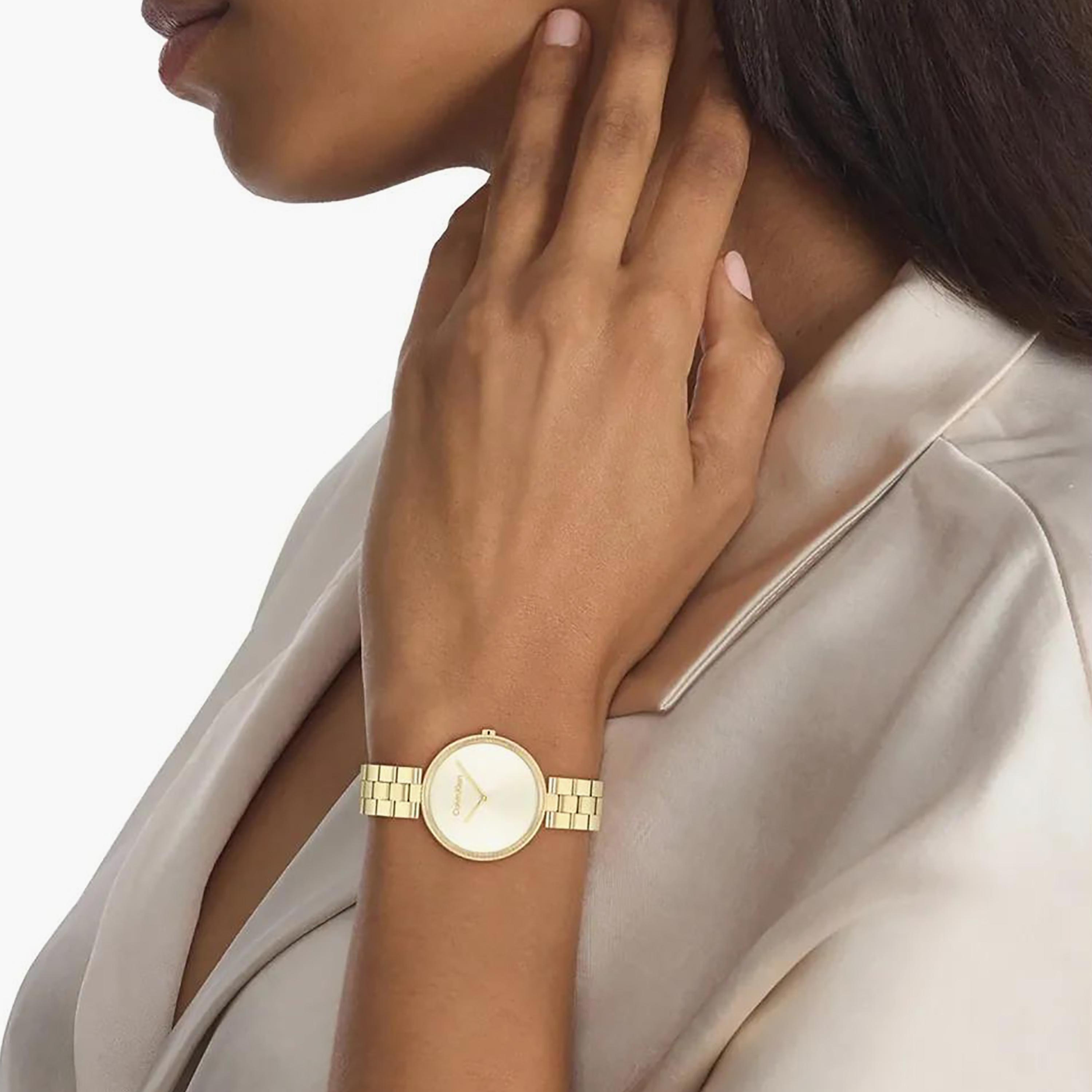 Calvin Klein Gold Analog Stainless Steel Strap Watch | 25100014-girls-accessories-watches-image-4