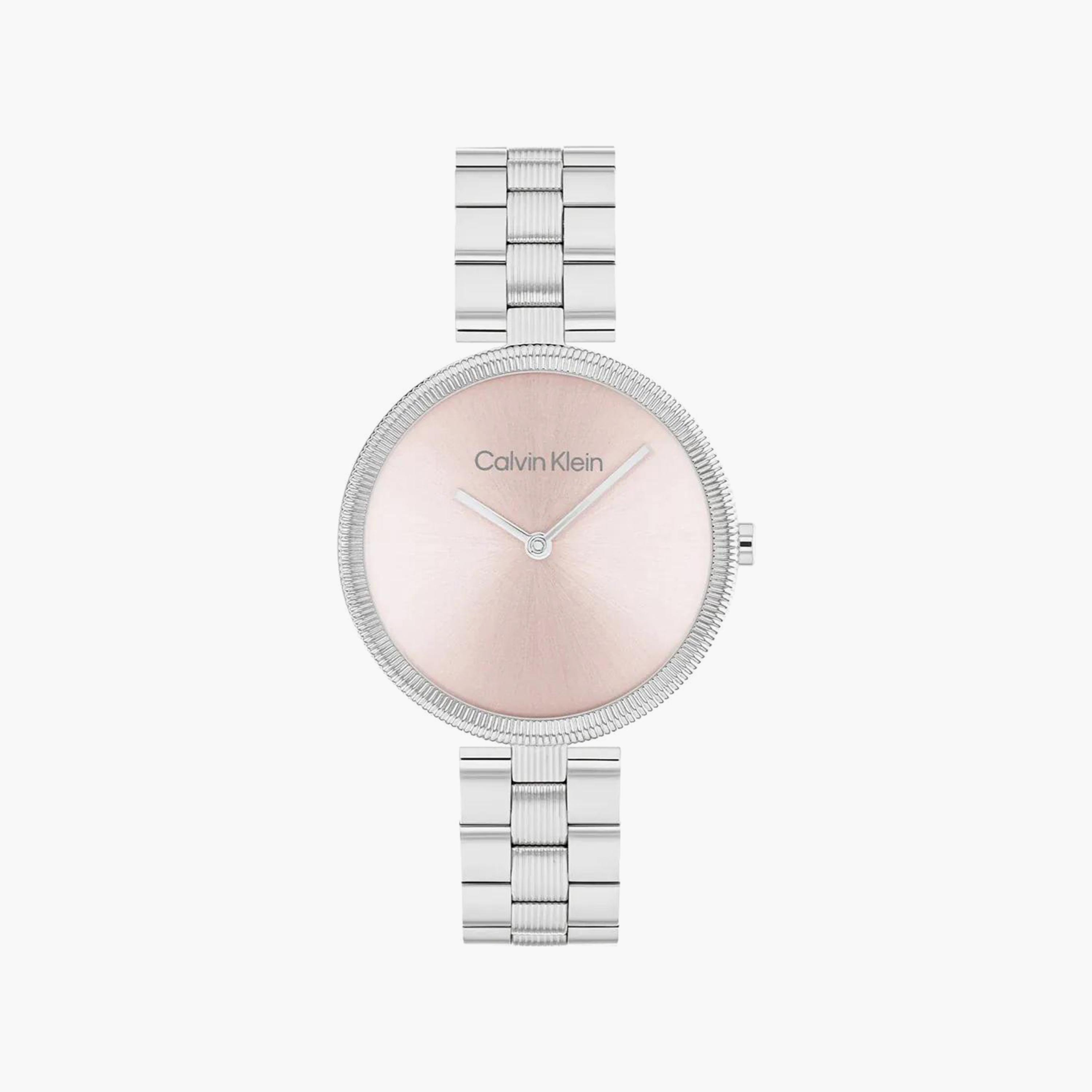 Calvin Klein Silver Analog Stainless Steel Strap Watch | 25100015-girls-accessories-watches-image-1