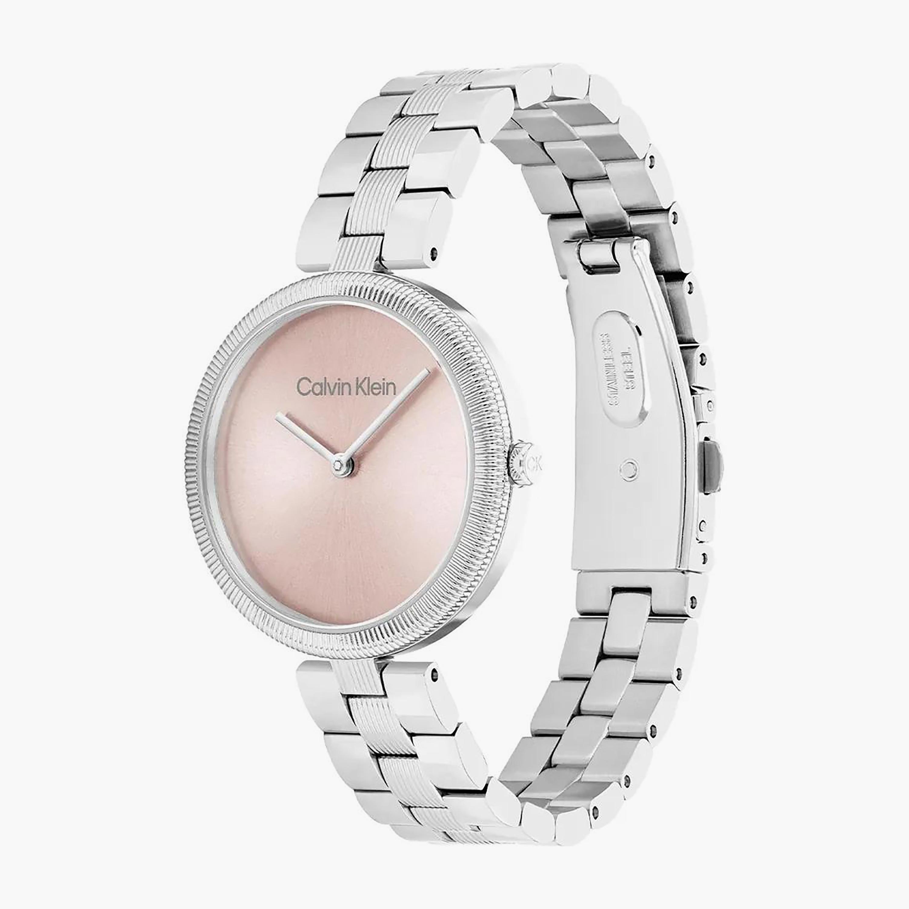 Calvin Klein Silver Analog Stainless Steel Strap Watch | 25100015-girls-accessories-watches-image-2