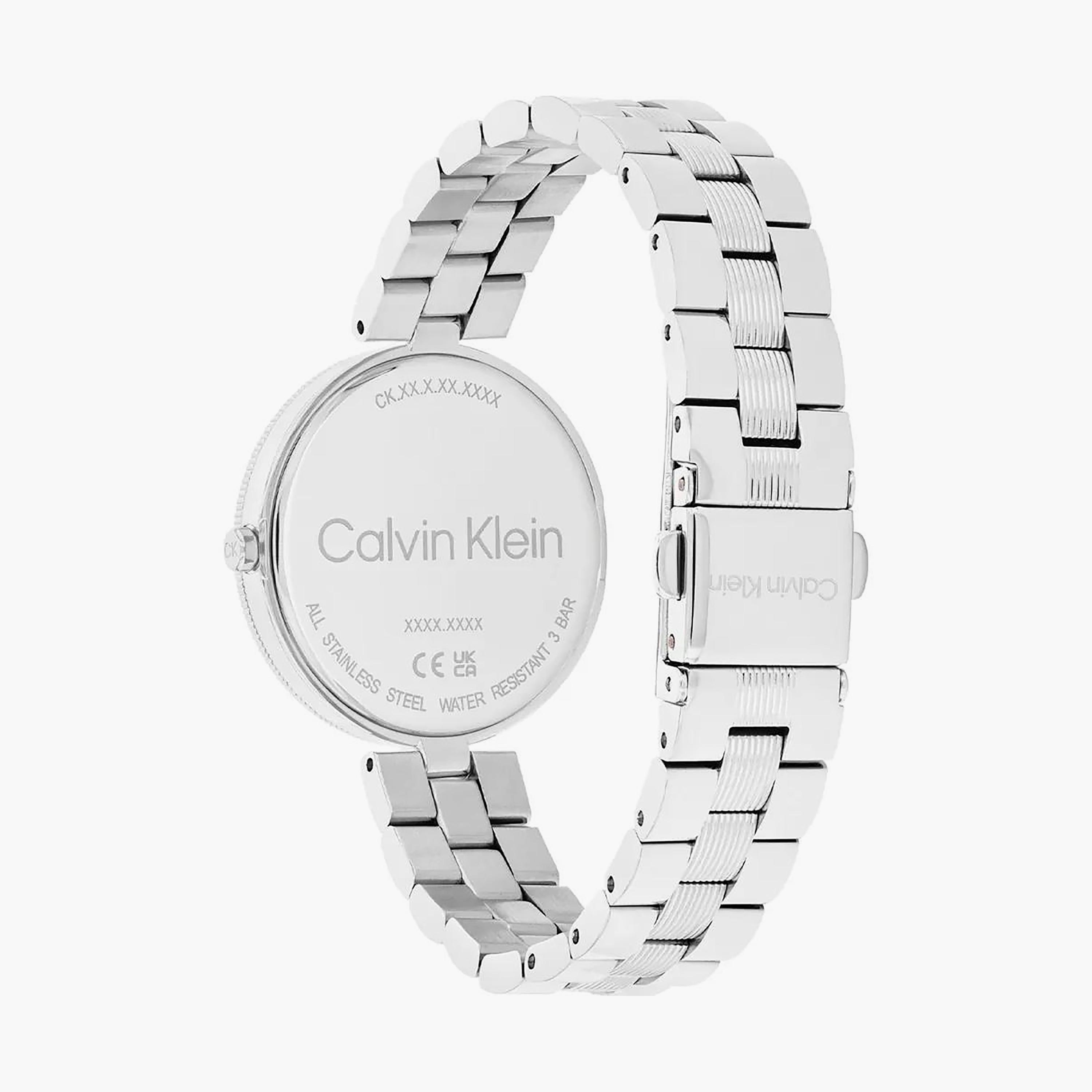 Calvin Klein Silver Analog Stainless Steel Strap Watch | 25100015-girls-accessories-watches-image-3