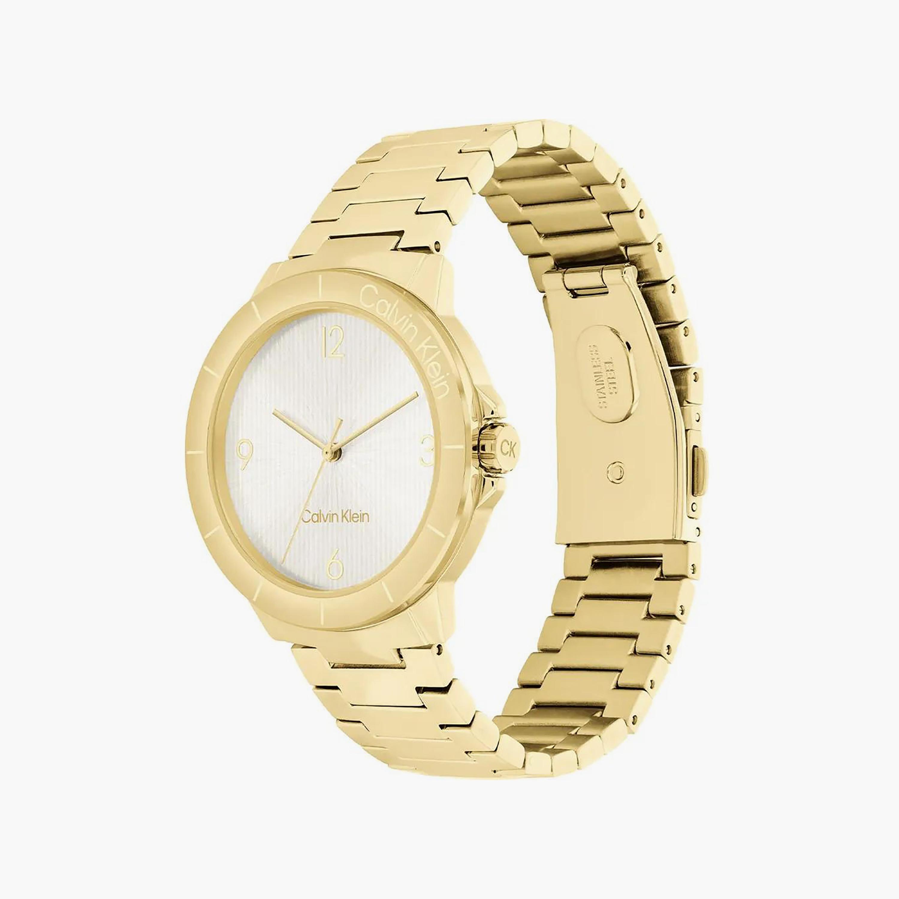Calvin Klein Women's Gold Analog Stainless Steel Strap Watch | 25100023-women-watchesandjewellery-watches-image-2