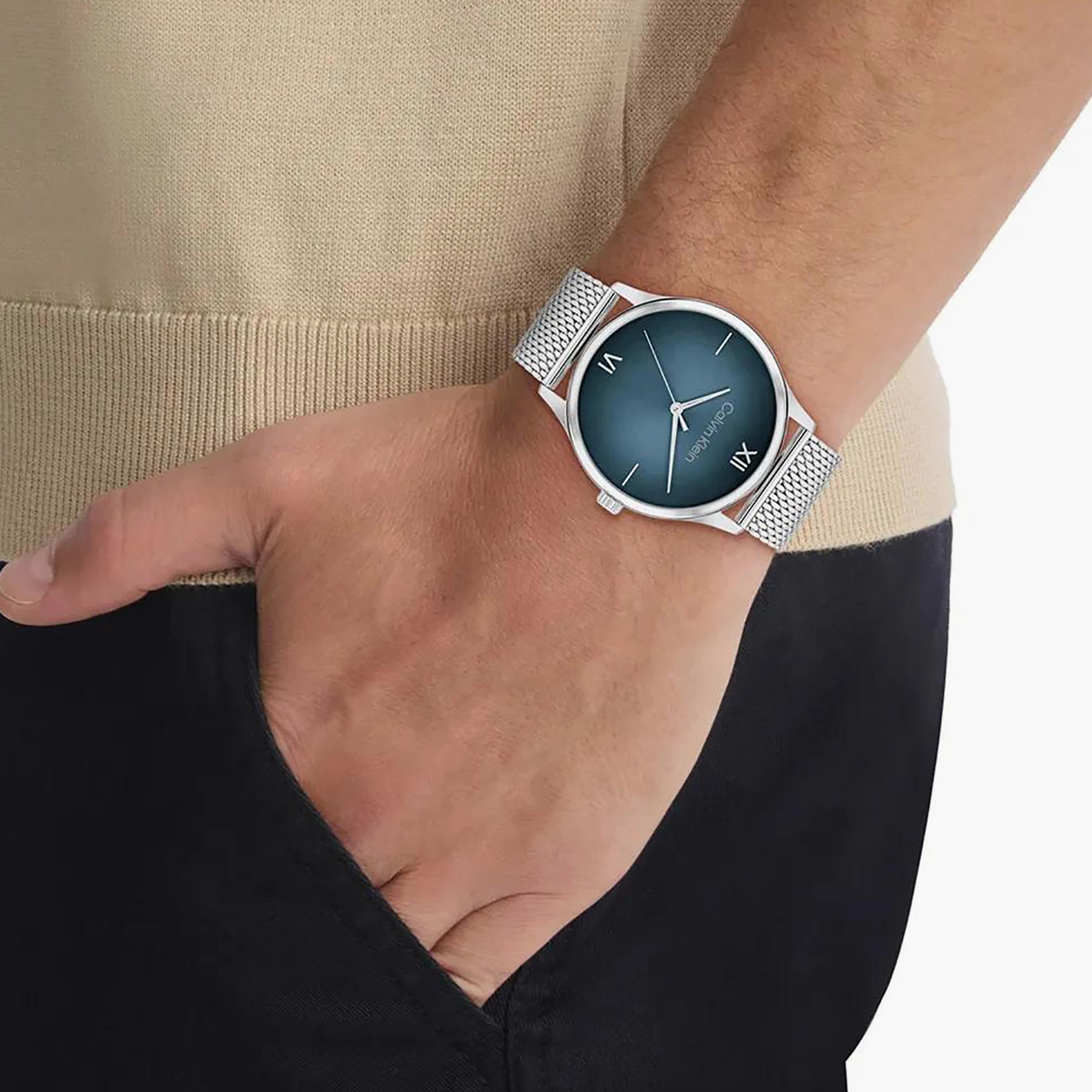 Calvin Klein Men's Silver Analog Stainless Steel Strap Watch | 25200450-men-watchesandjewellery-watches-image-4