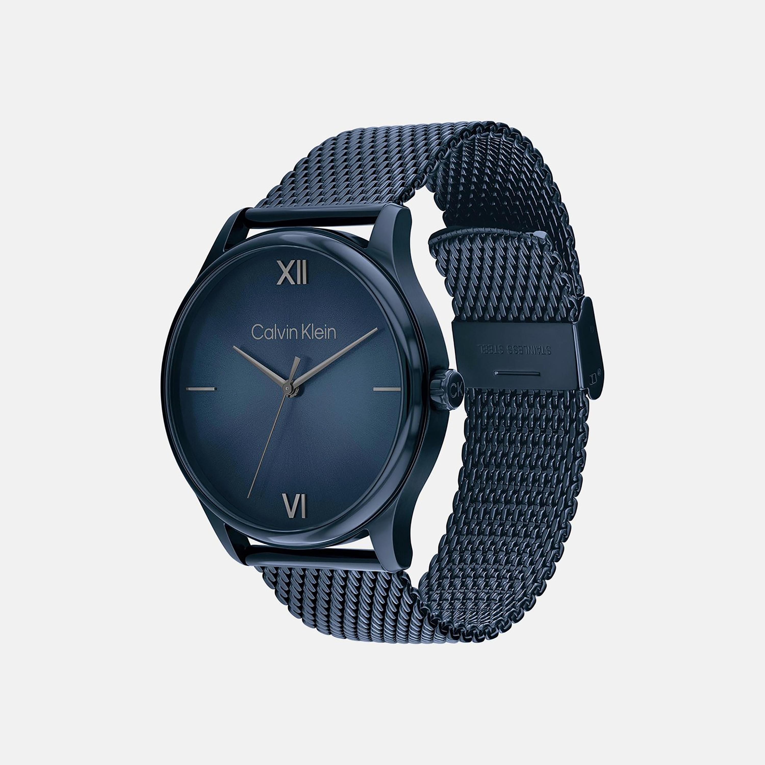 Calvin Klein Men's Blue Analog Stainless Steel Strap Watch | 25200451-men-watchesandjewellery-watches-image-2