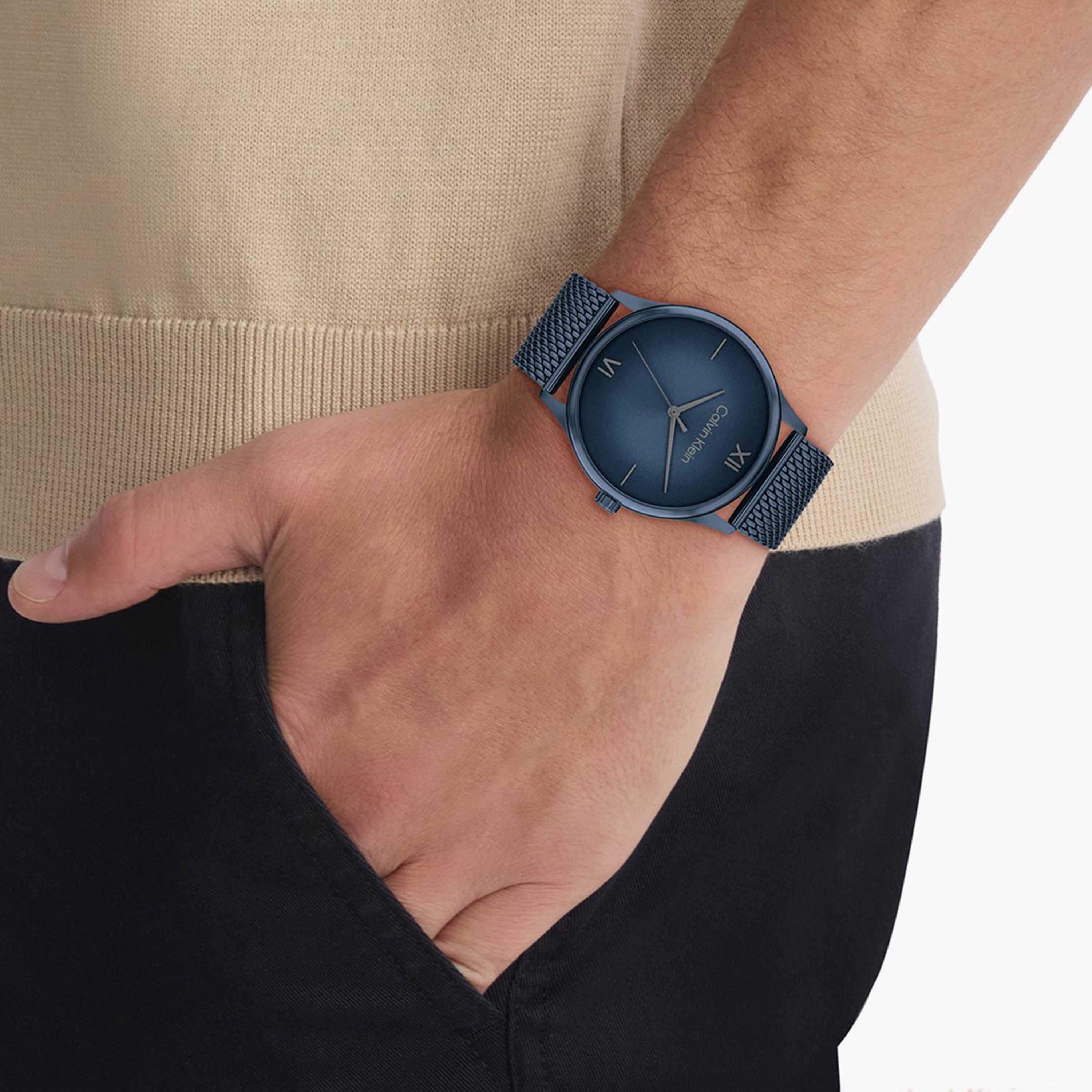Calvin Klein Men's Blue Analog Stainless Steel Strap Watch | 25200451-men-watchesandjewellery-watches-image-4