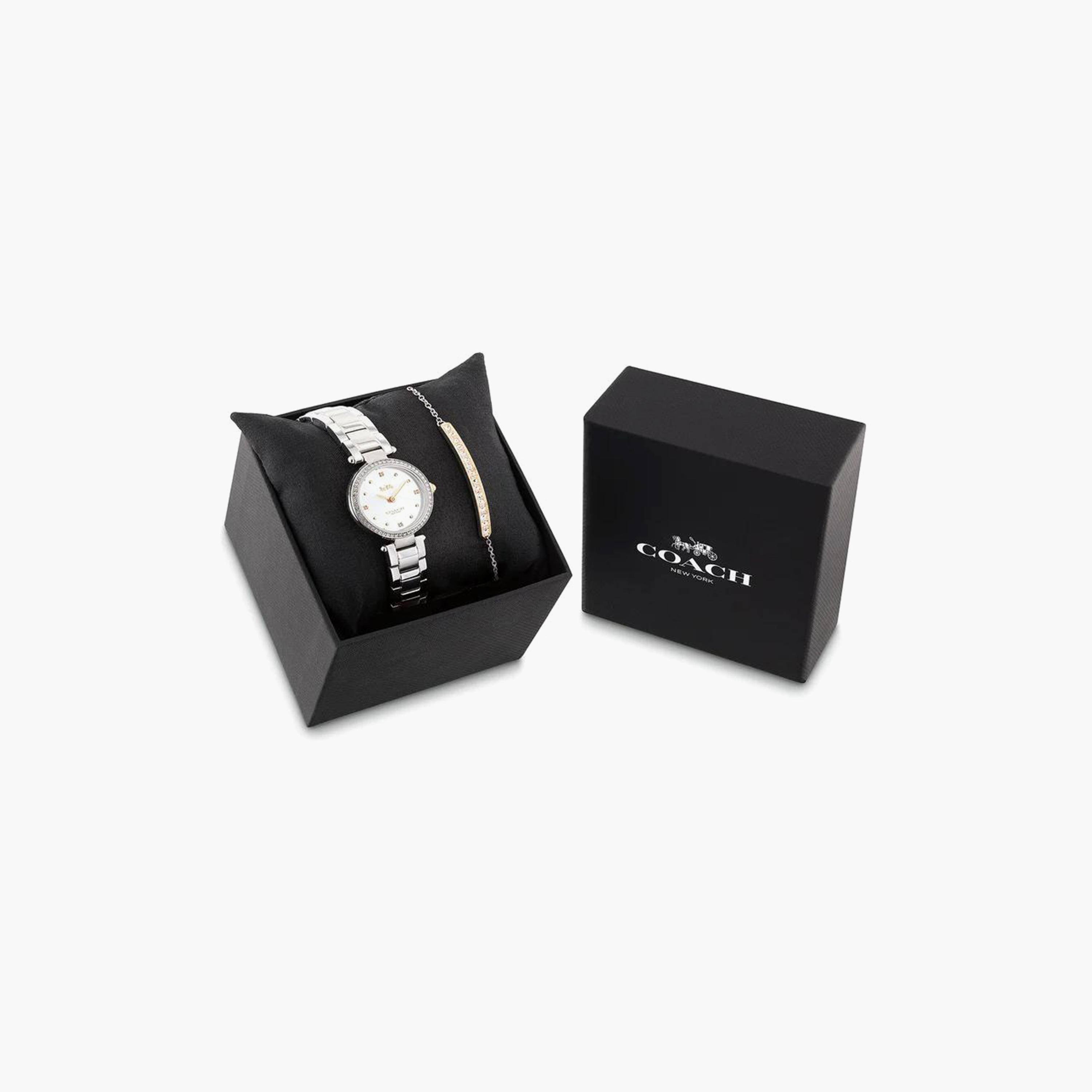 Coach Silver Analog Stainless Steel Strap Watch | 14000092-girls-accessories-watches-image-1