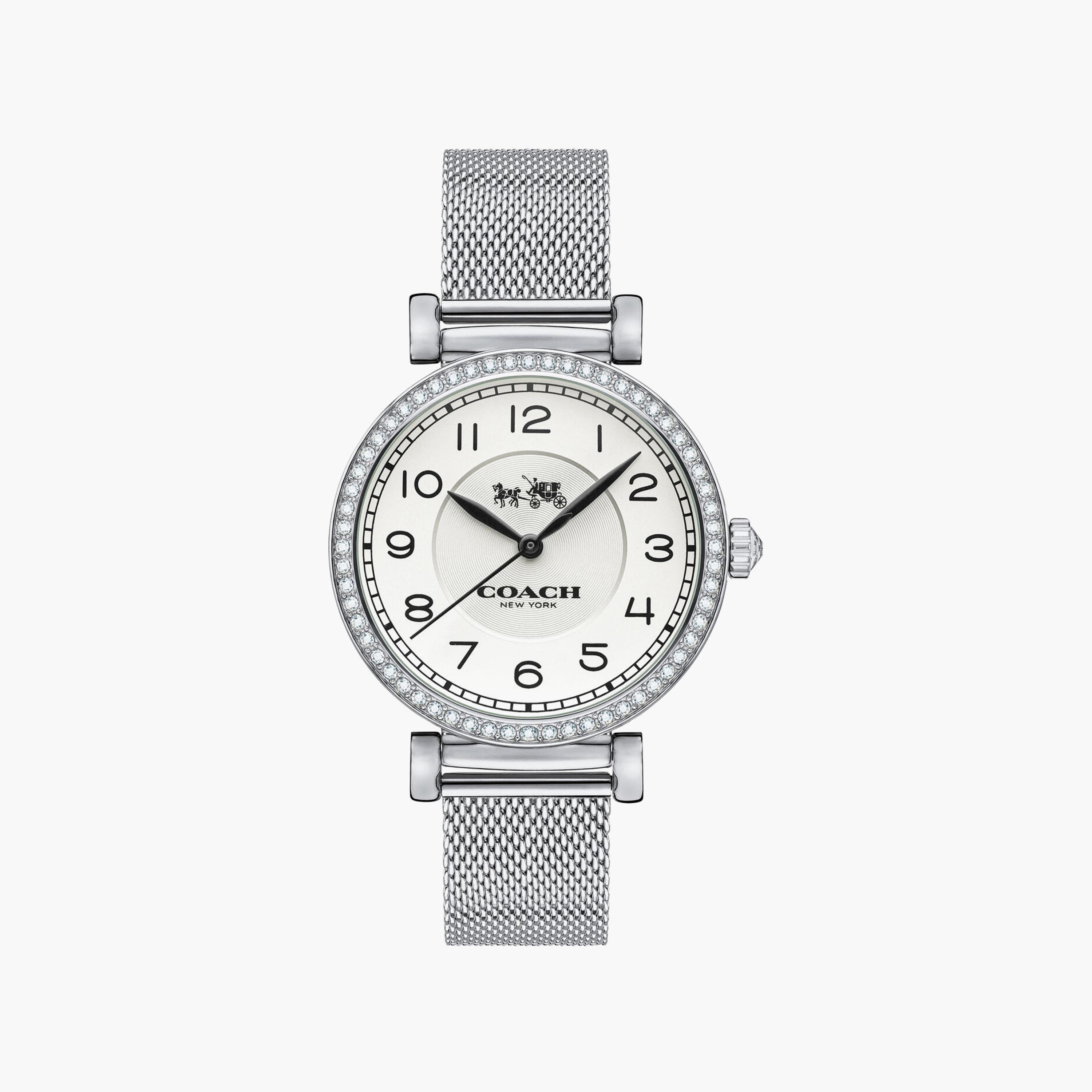 Coach Silver Analog Stainless Steel Strap Watch | 14502651-girls-accessories-watches-image-1