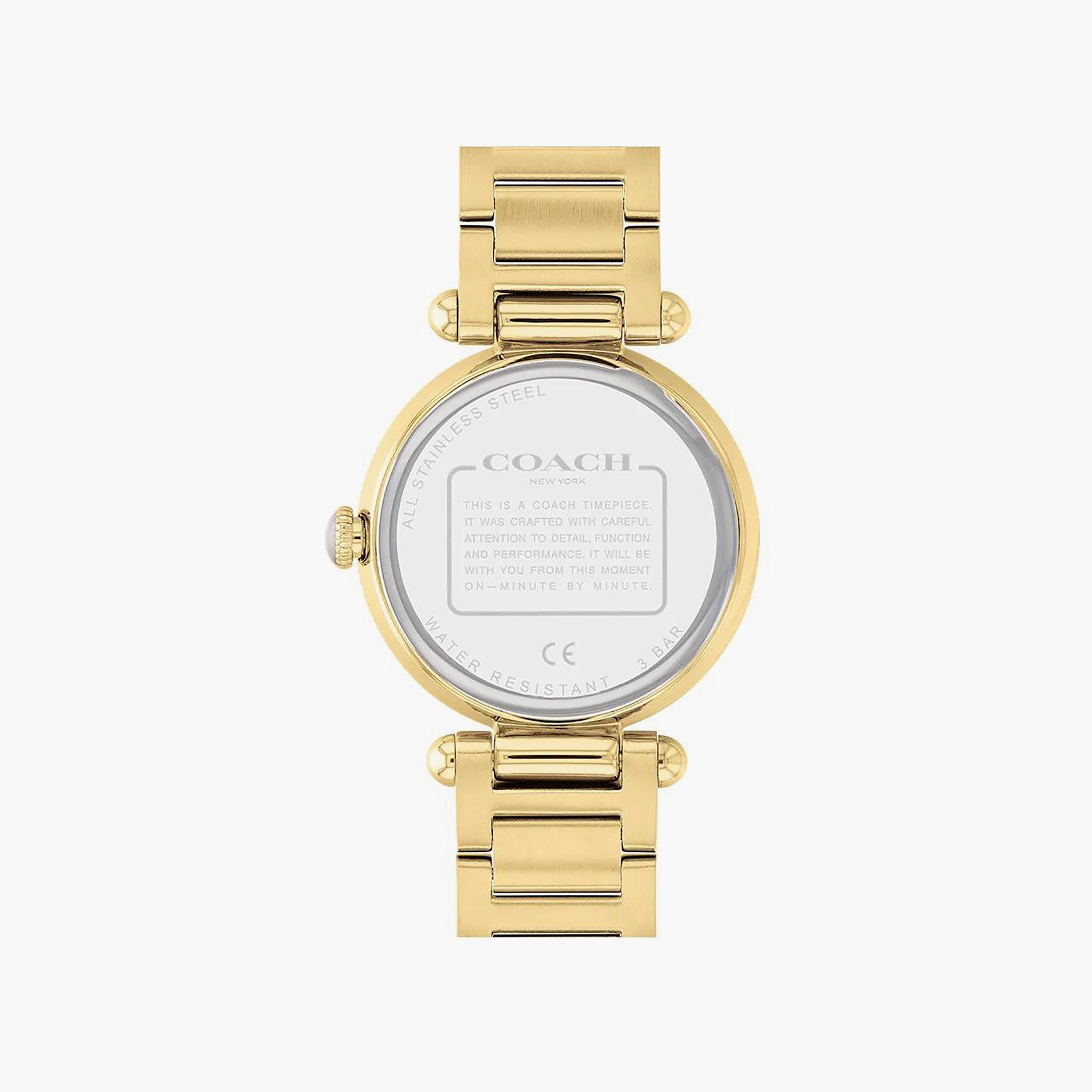 ساعة كوتش ذو انالوج للنساء بسوار ذهبي مع ستانلس ستيل | 14503832-women-watchesandjewellery-watches-image-3