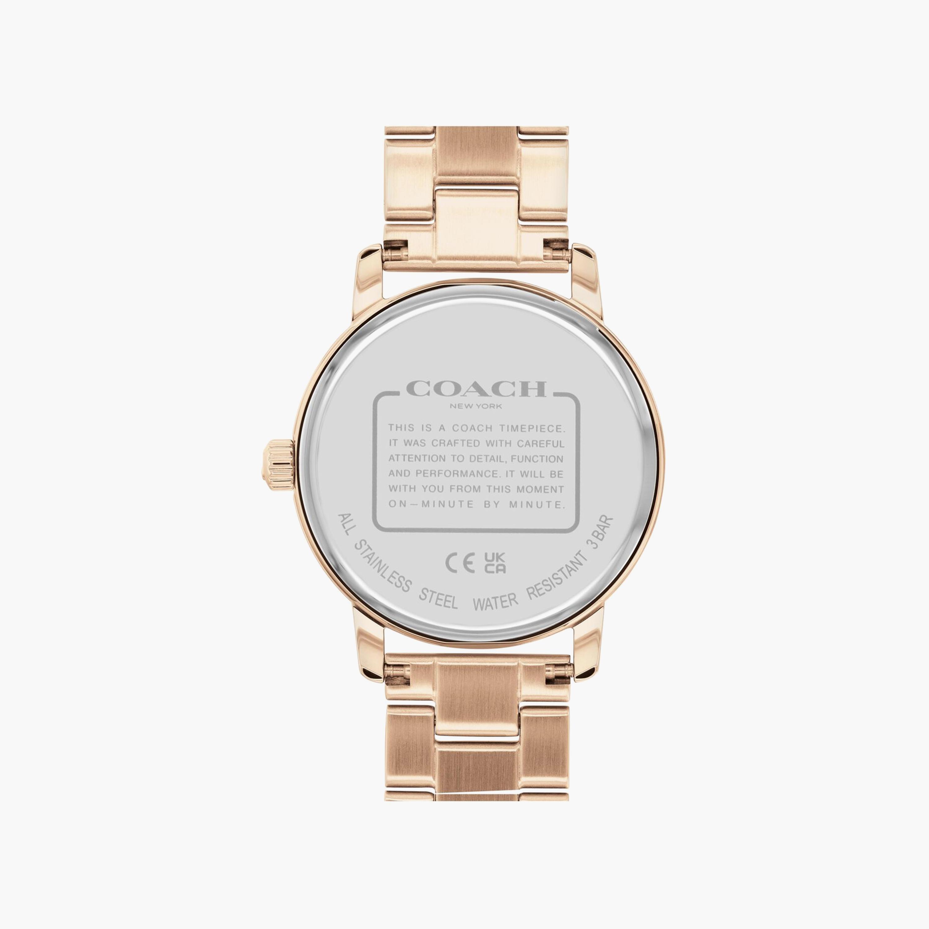 Coach Women's Gold Analog Stainless Steel Strap Watch | 14504064-women-watchesandjewellery-watches-image-3